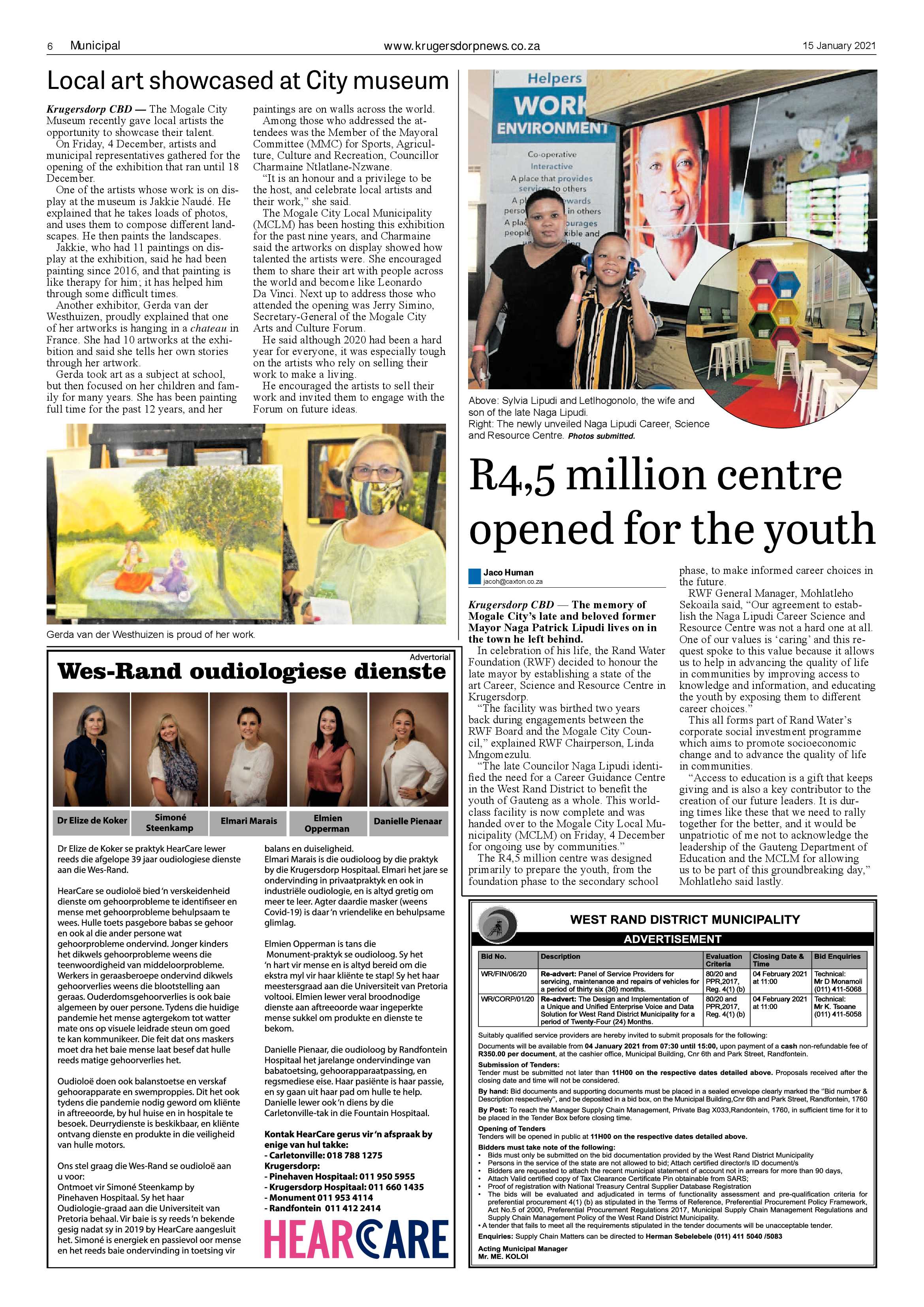 Krugersdorp News 15 January 2021 page 6