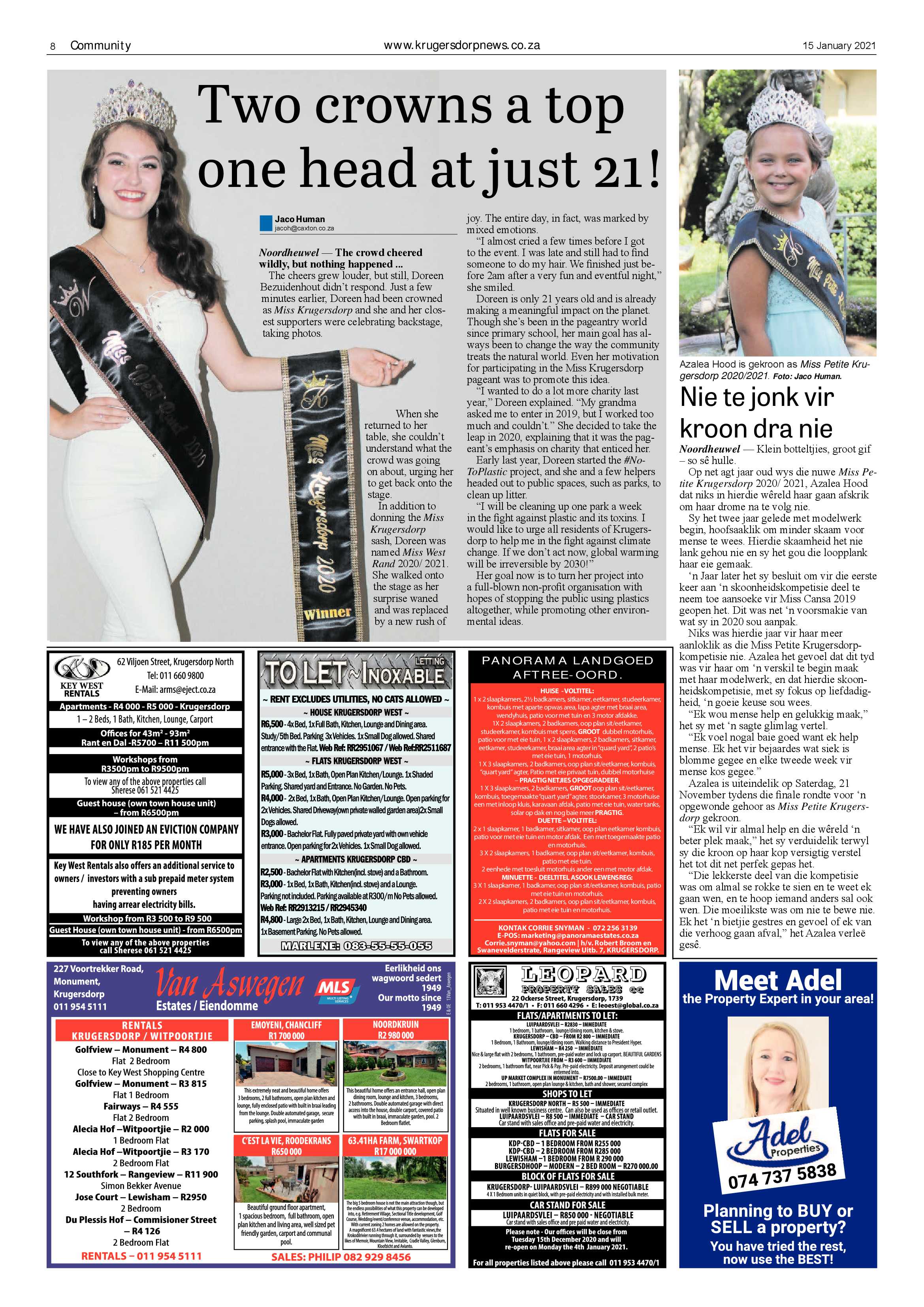 Krugersdorp News 15 January 2021 page 8