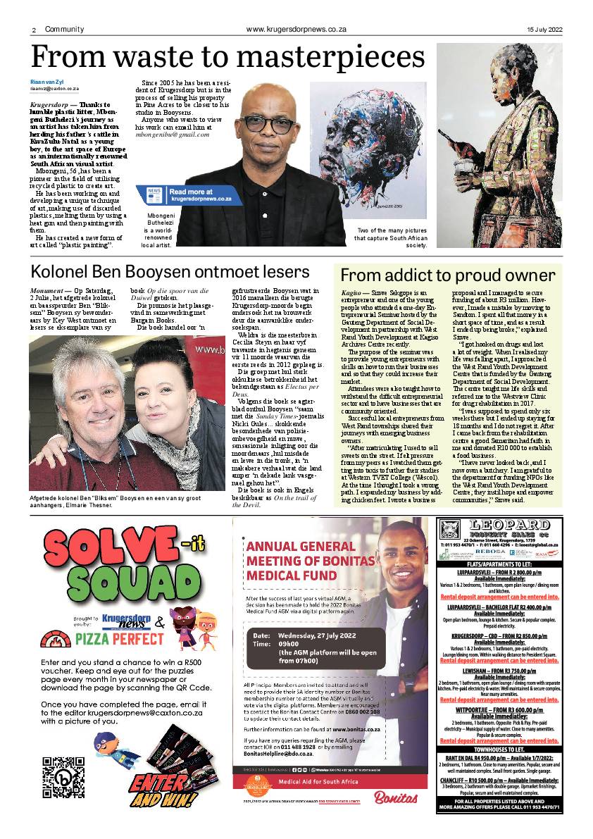 Krugersdorp News 15 July 2022 page 2