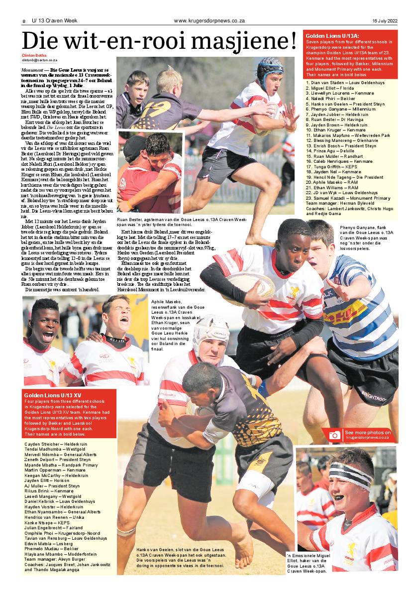 Krugersdorp News 15 July 2022 page 8