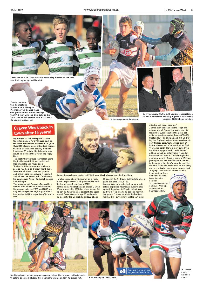Krugersdorp News 15 July 2022 page 9