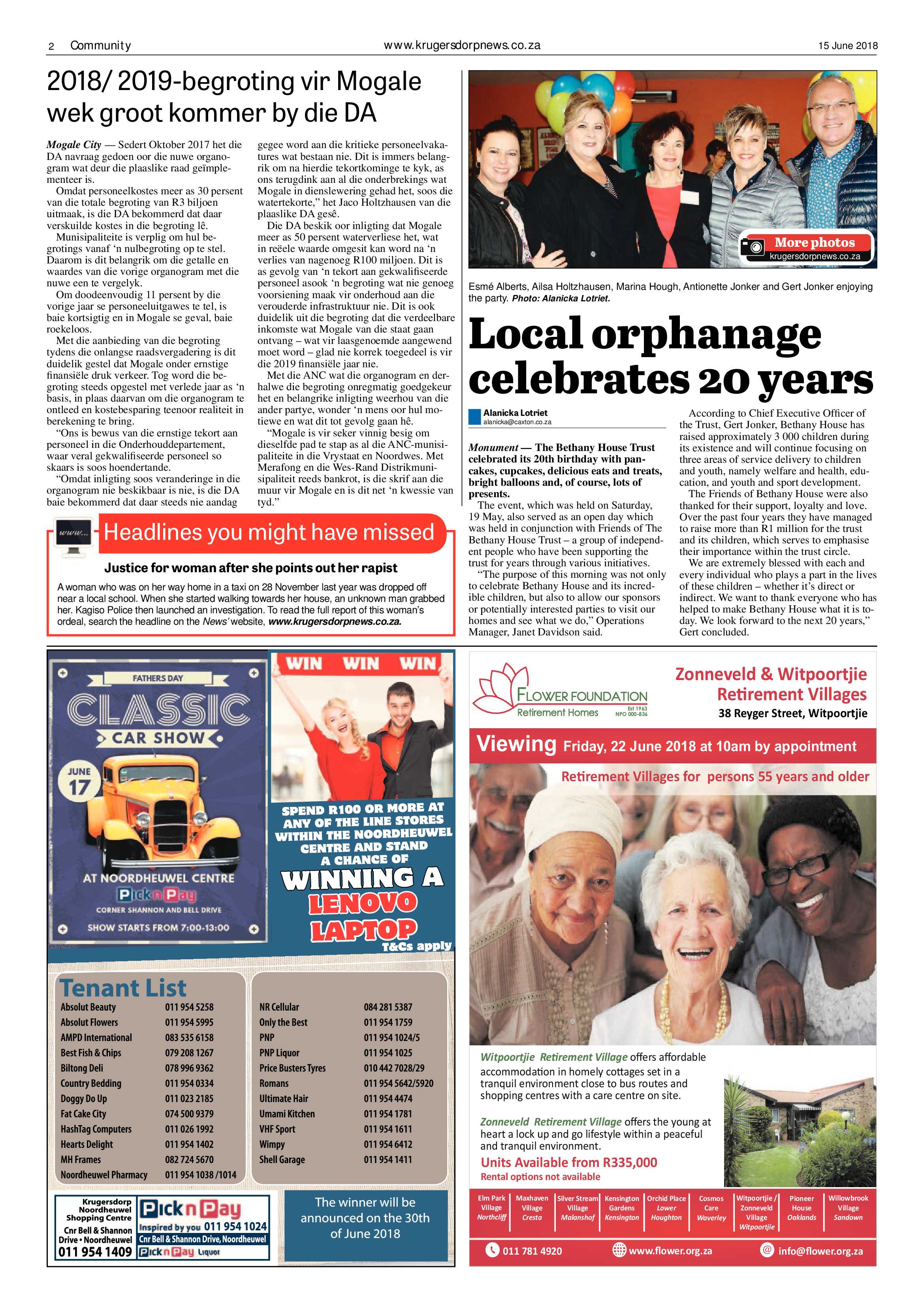 Krugersdorp News 15 June 2018 page 2