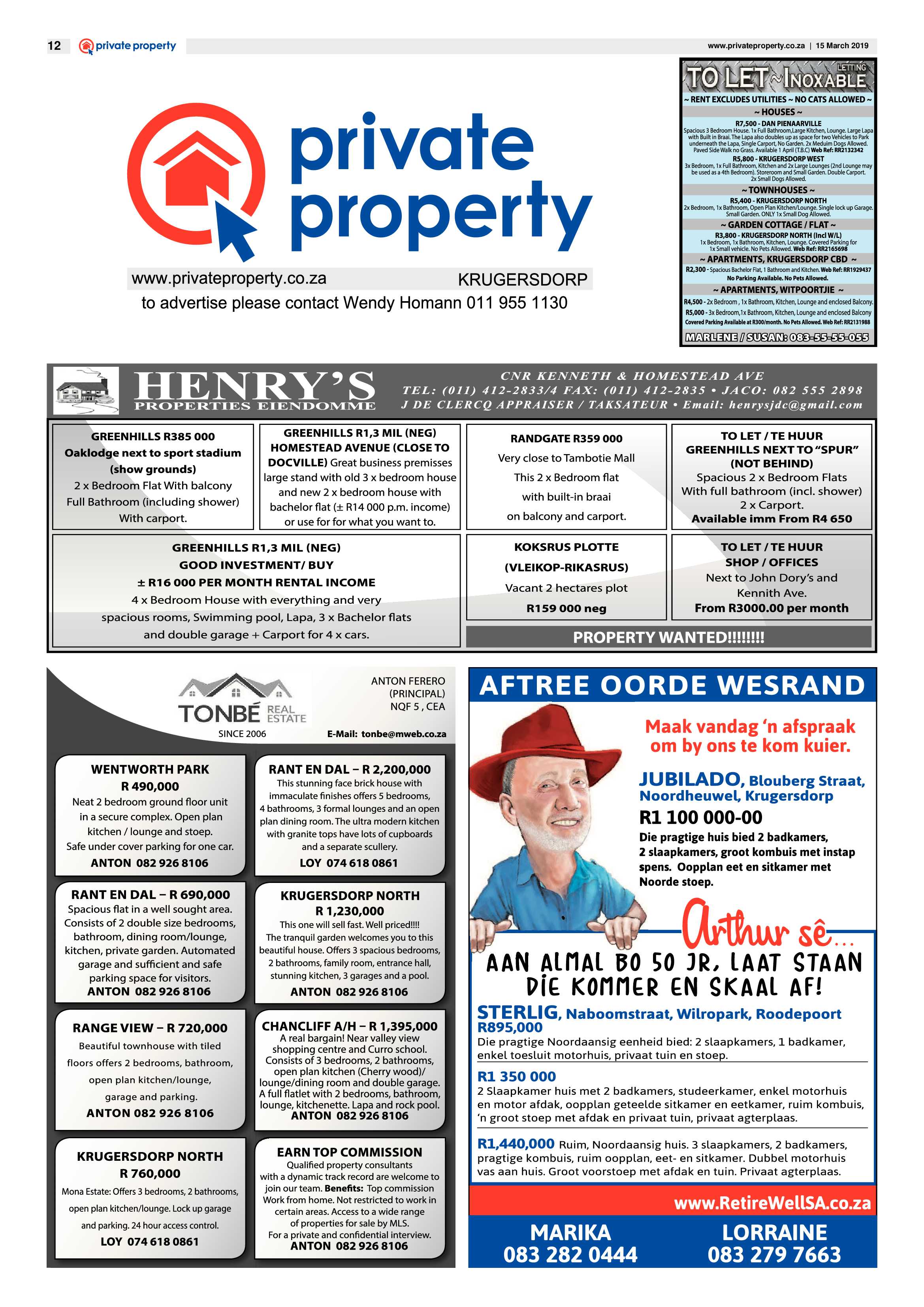 Krugersdorp News 15 March 2019 page 12