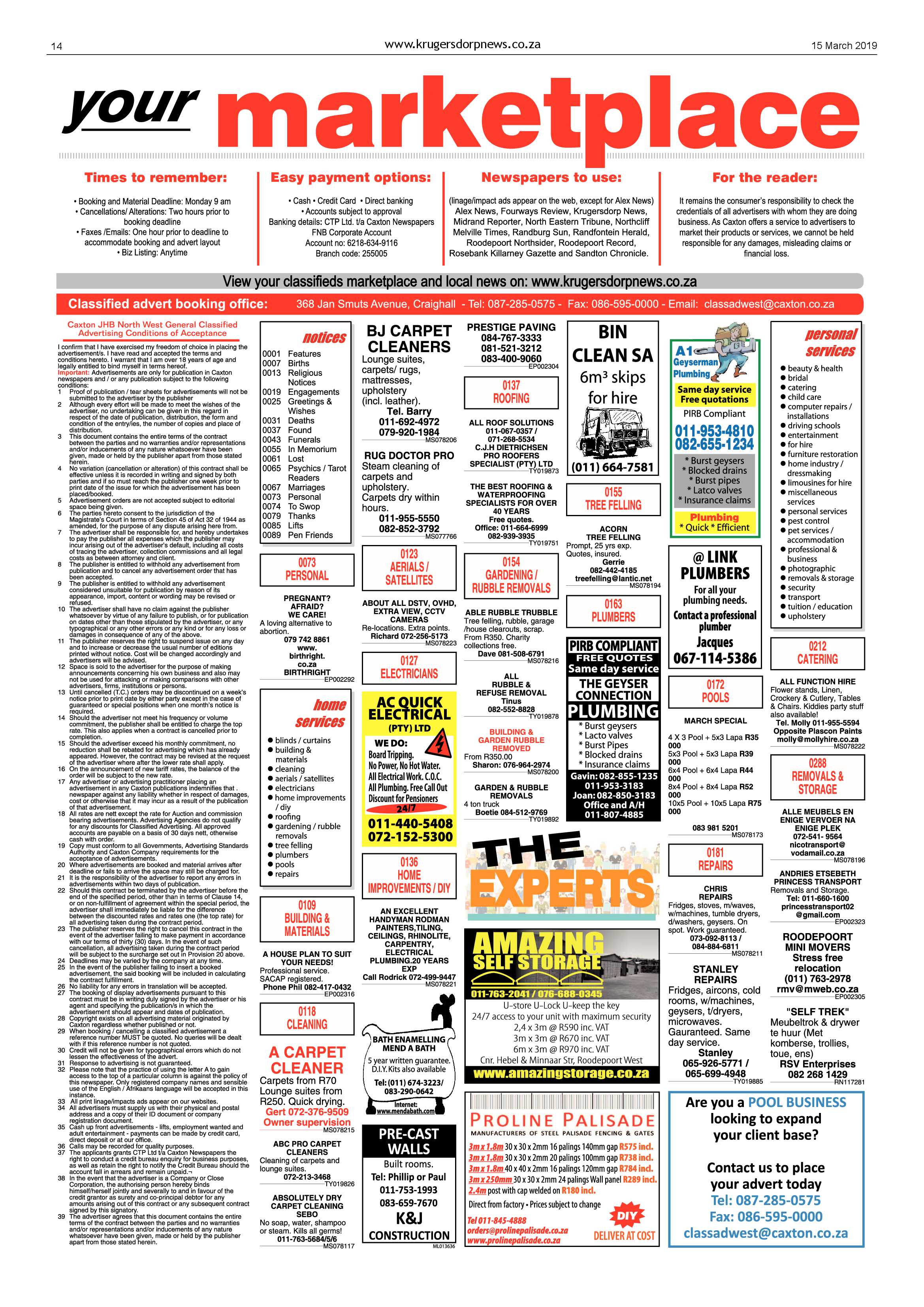 Krugersdorp News 15 March 2019 page 14