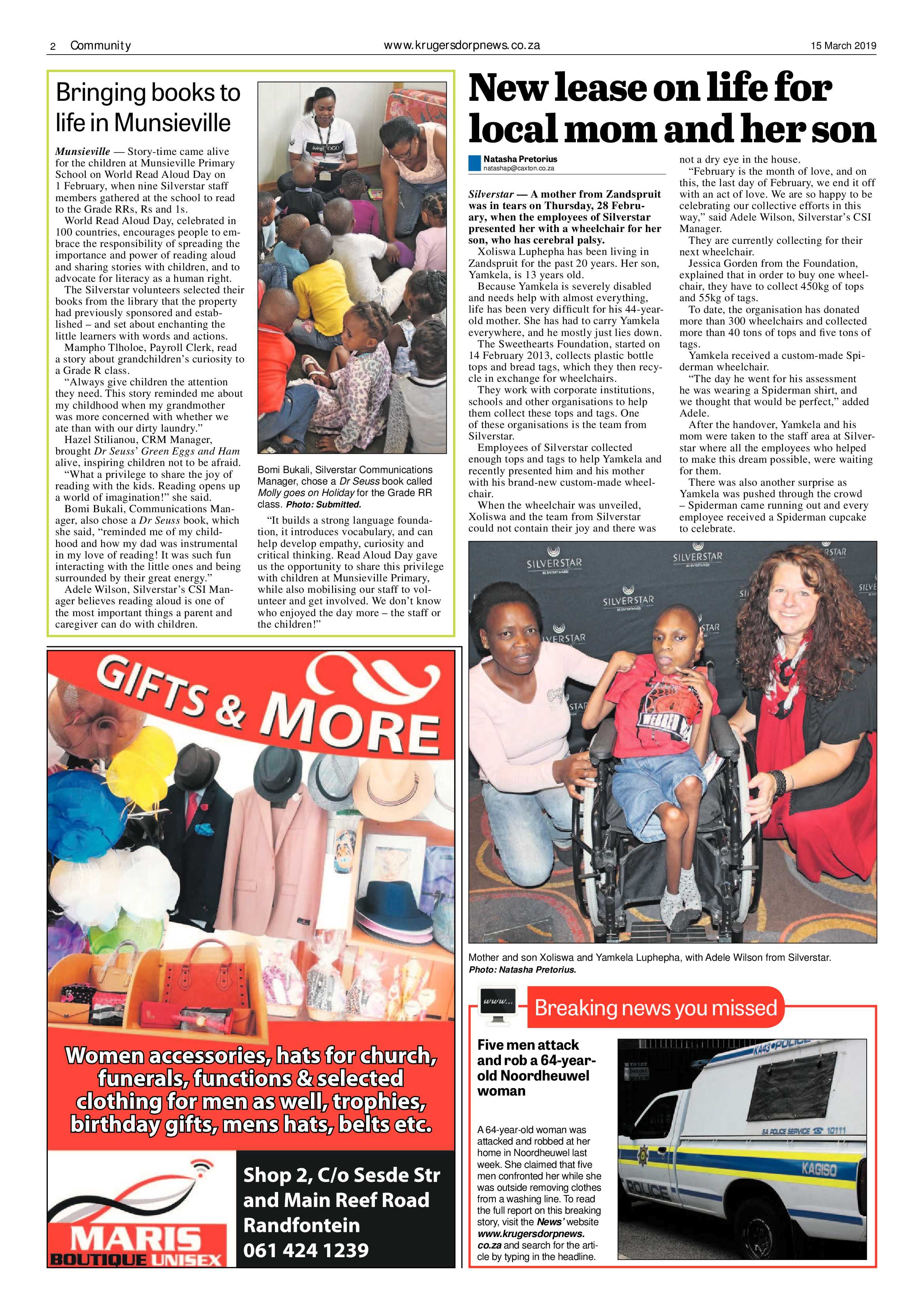 Krugersdorp News 15 March 2019 page 2