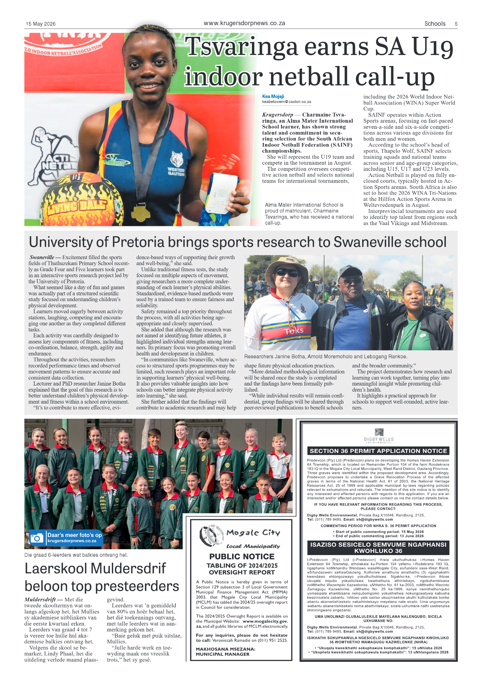 Krugersdorp News 15 May 2026 page 7