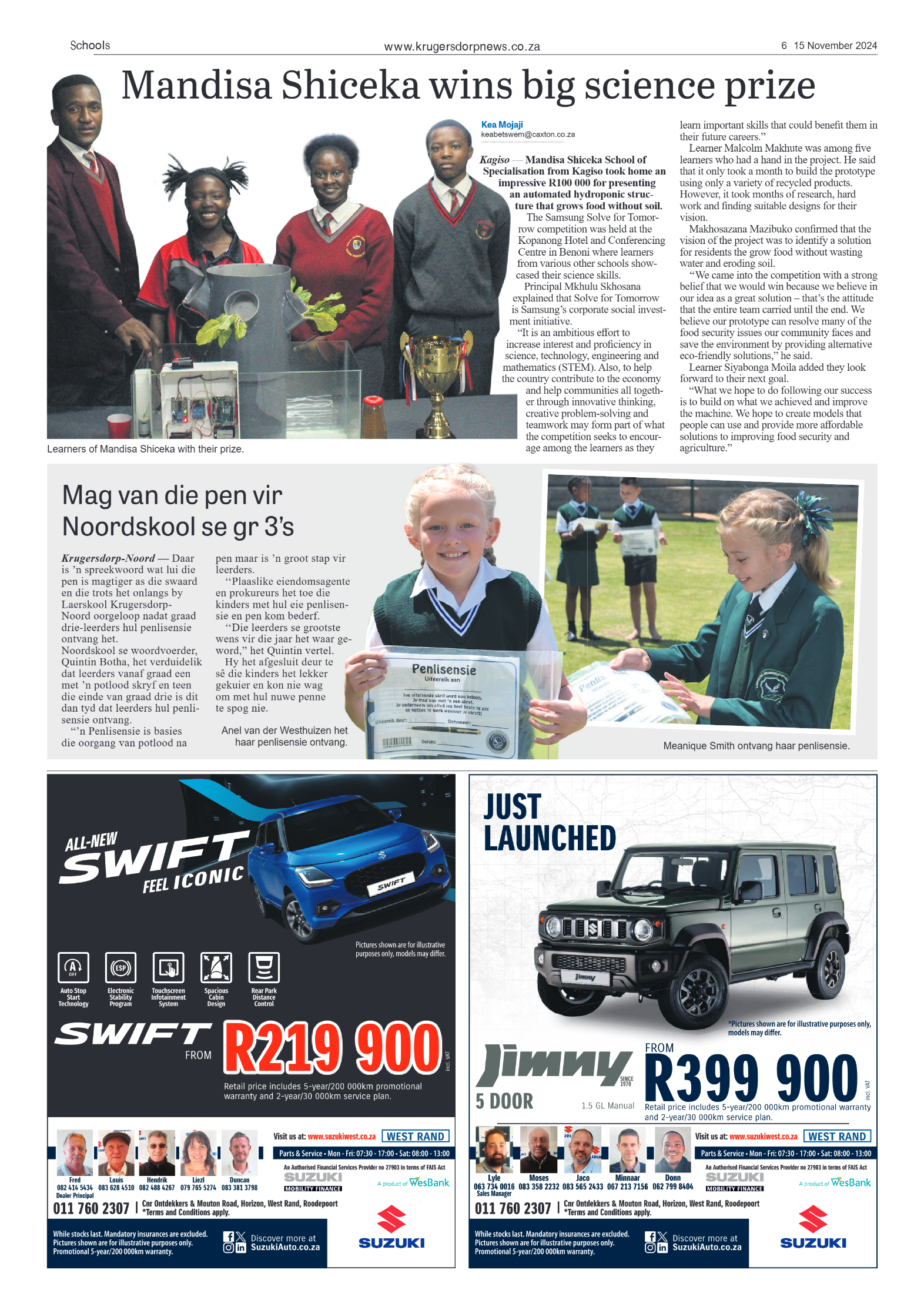 Krugersdorp News 15 November 2024 page 6
