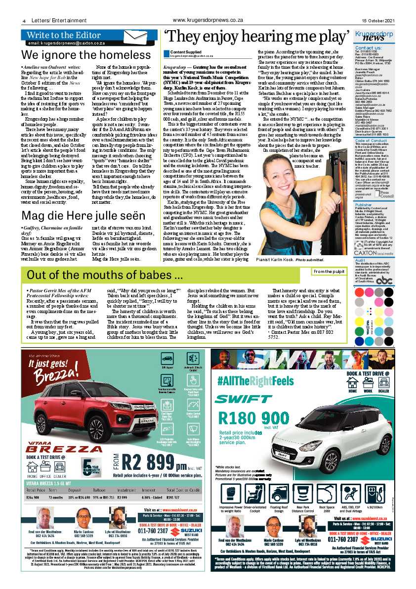 Krugersdorp News 15 October 2021 page 4