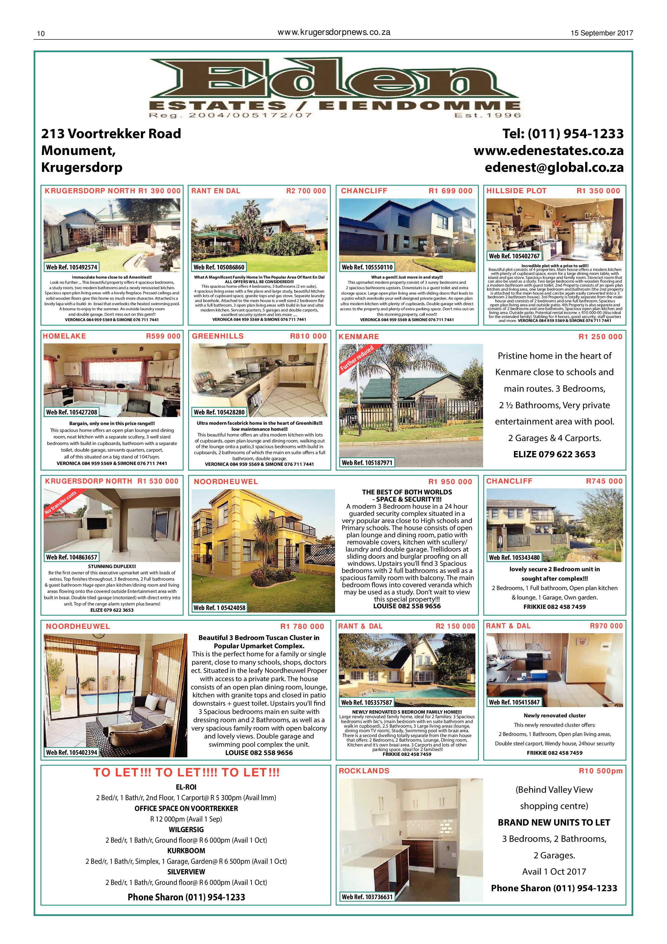 Krugersdorp News 15 September 2017 page 10