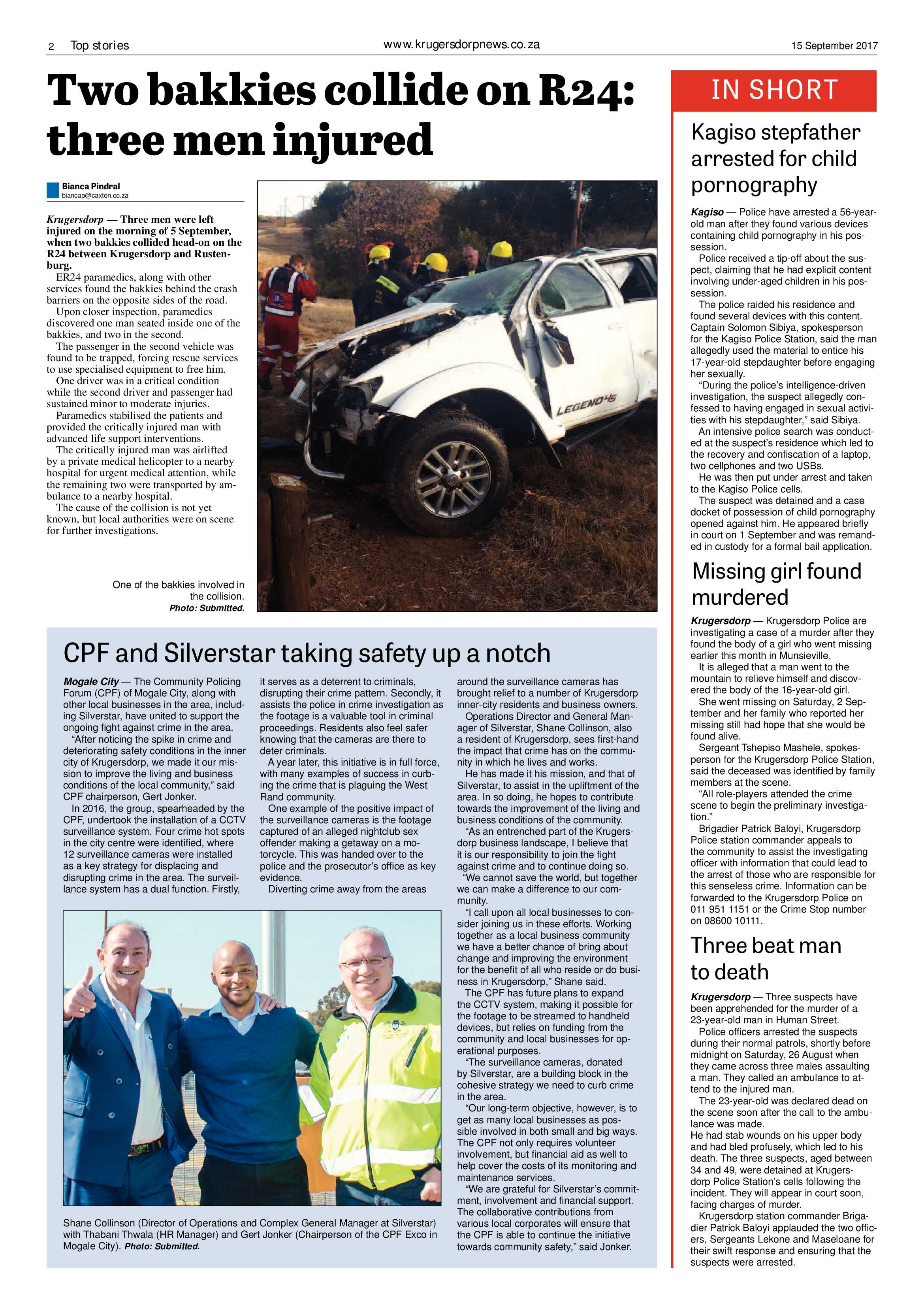 Krugersdorp News 15 September 2017 page 2