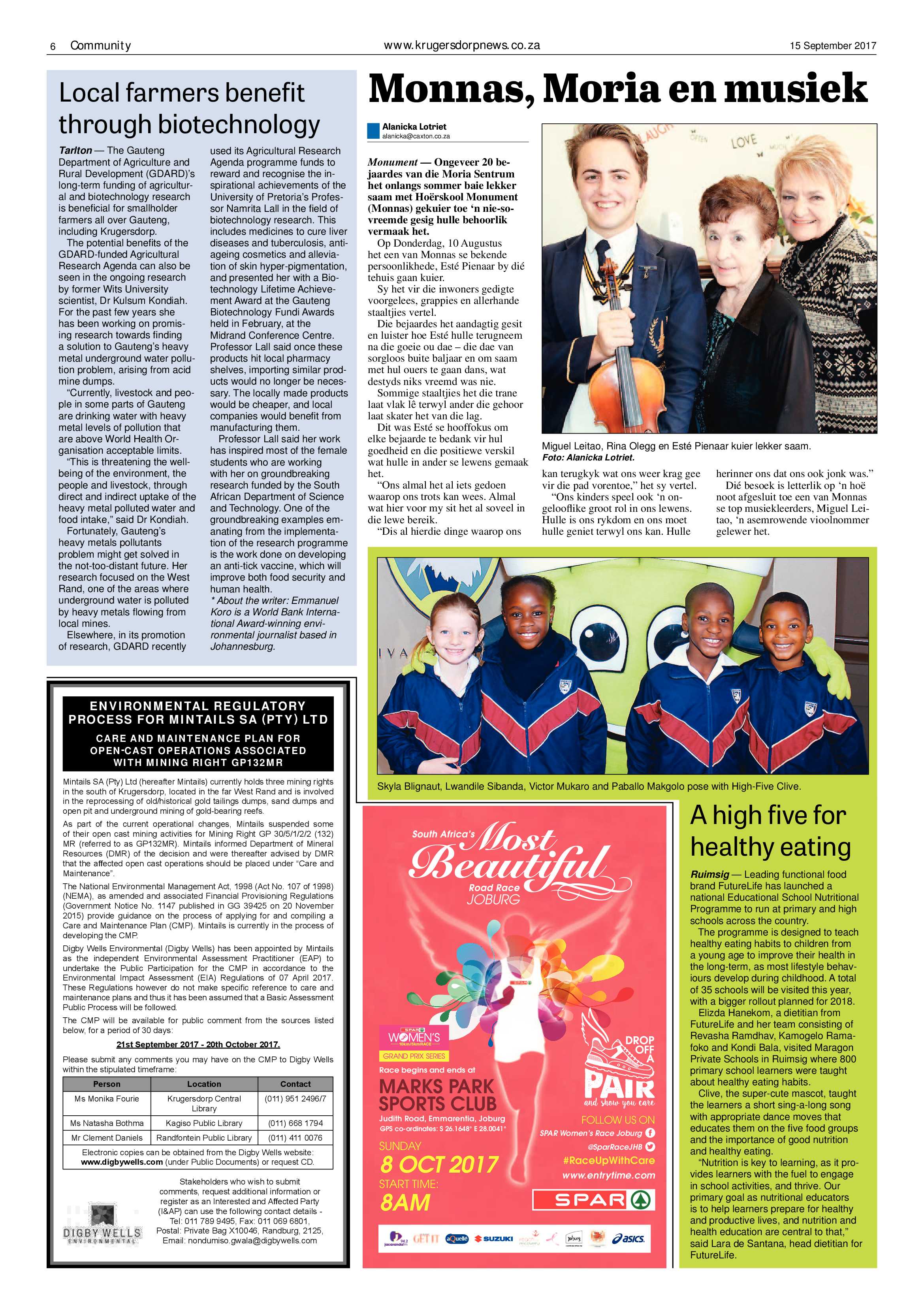 Krugersdorp News 15 September 2017 page 6