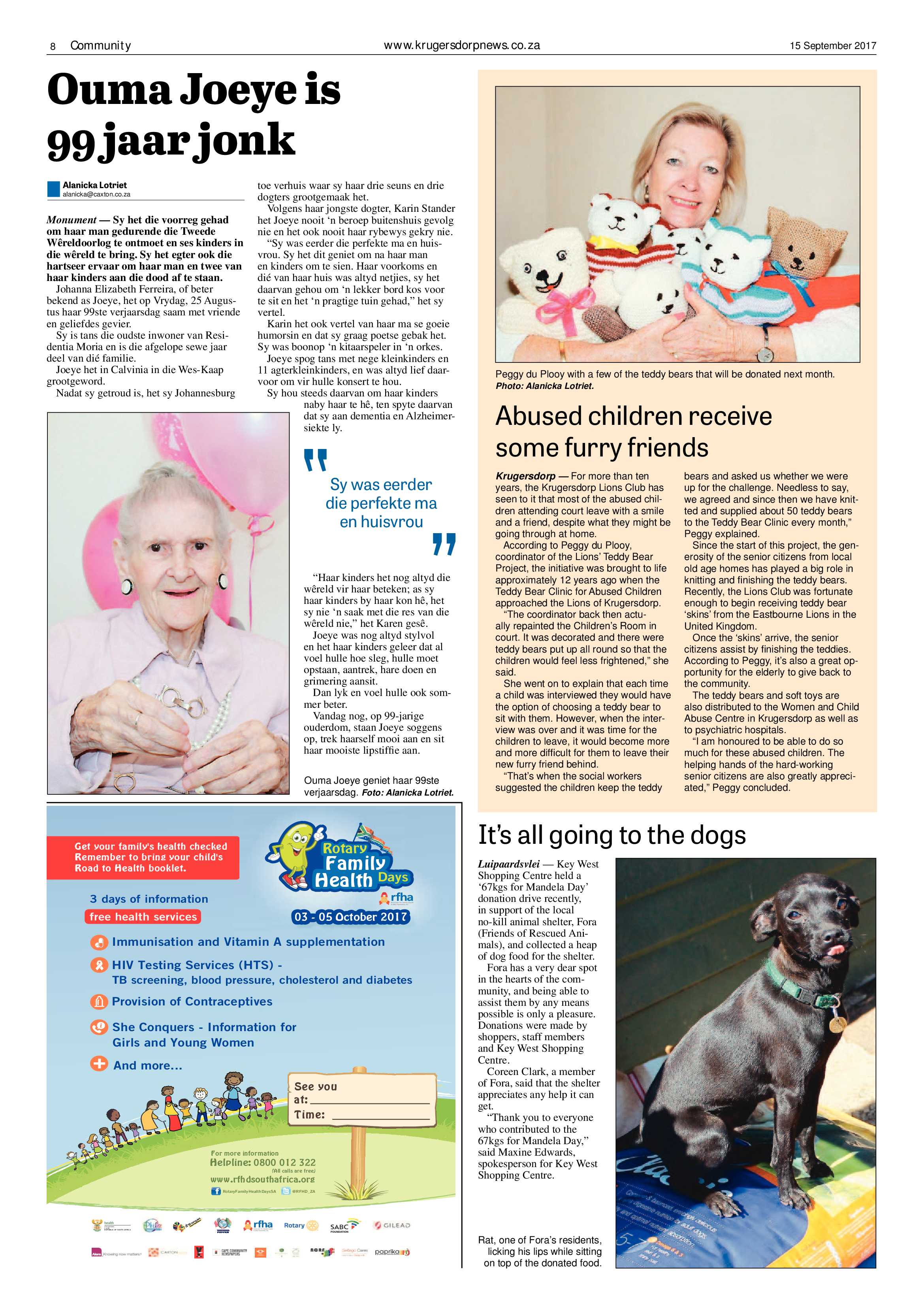 Krugersdorp News 15 September 2017 page 8