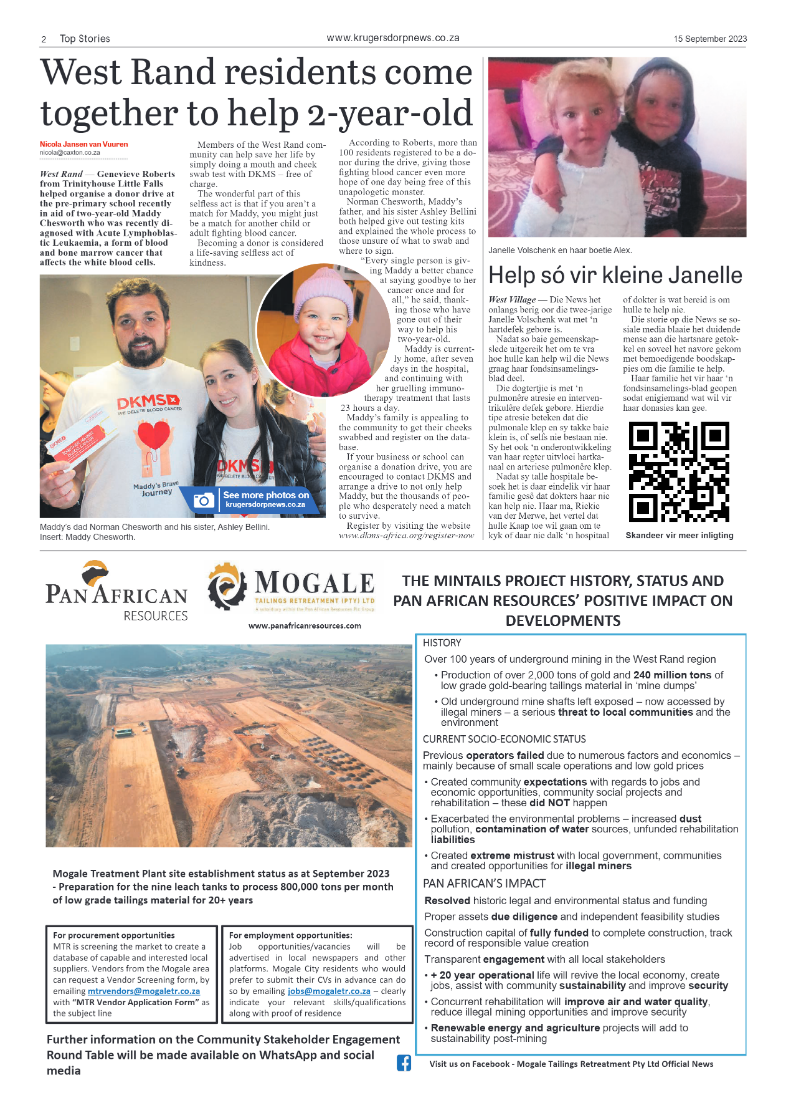 Krugersdorp News 15 September 2023 page 2
