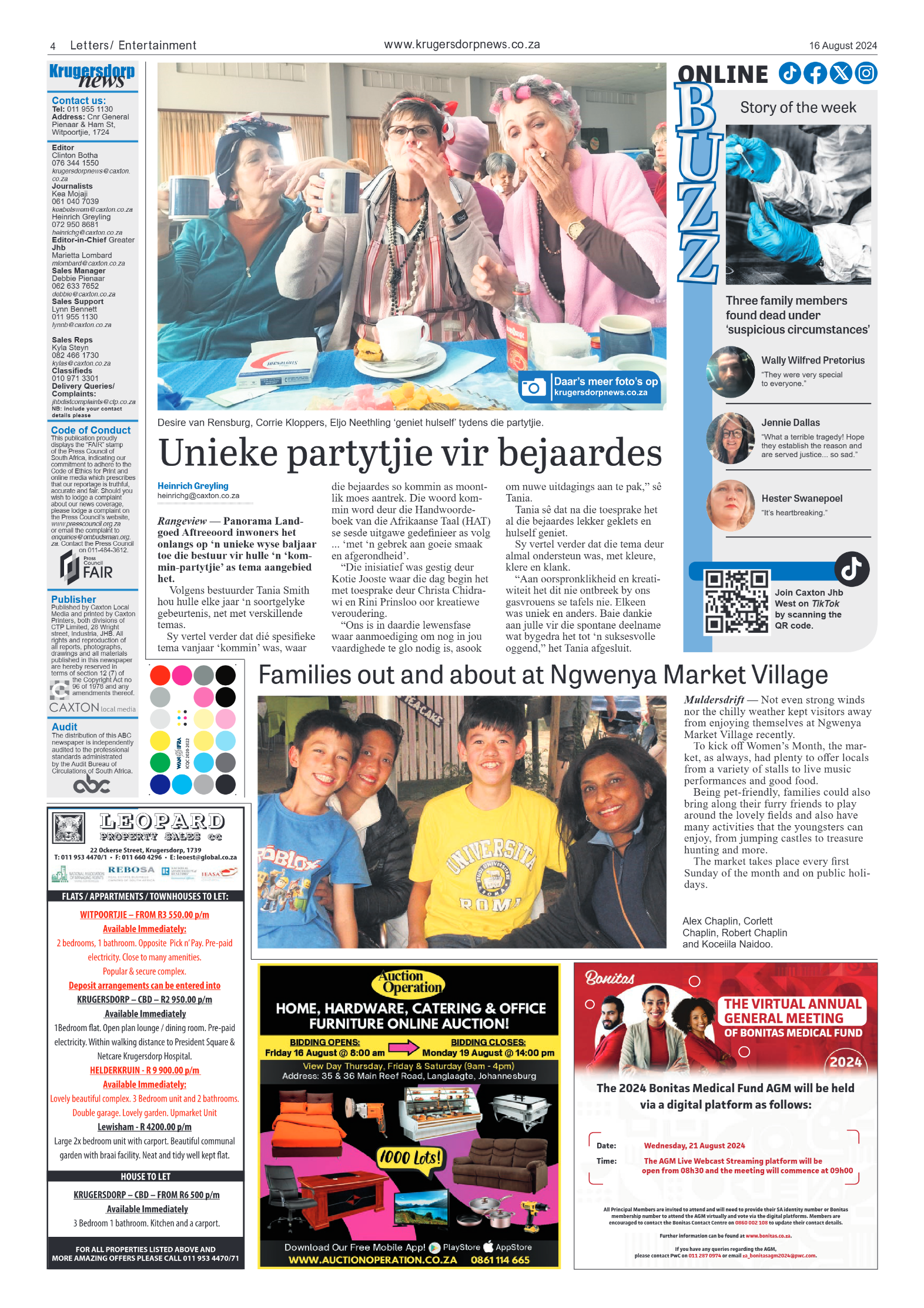 Krugersdorp News 16 August 2024 page 4