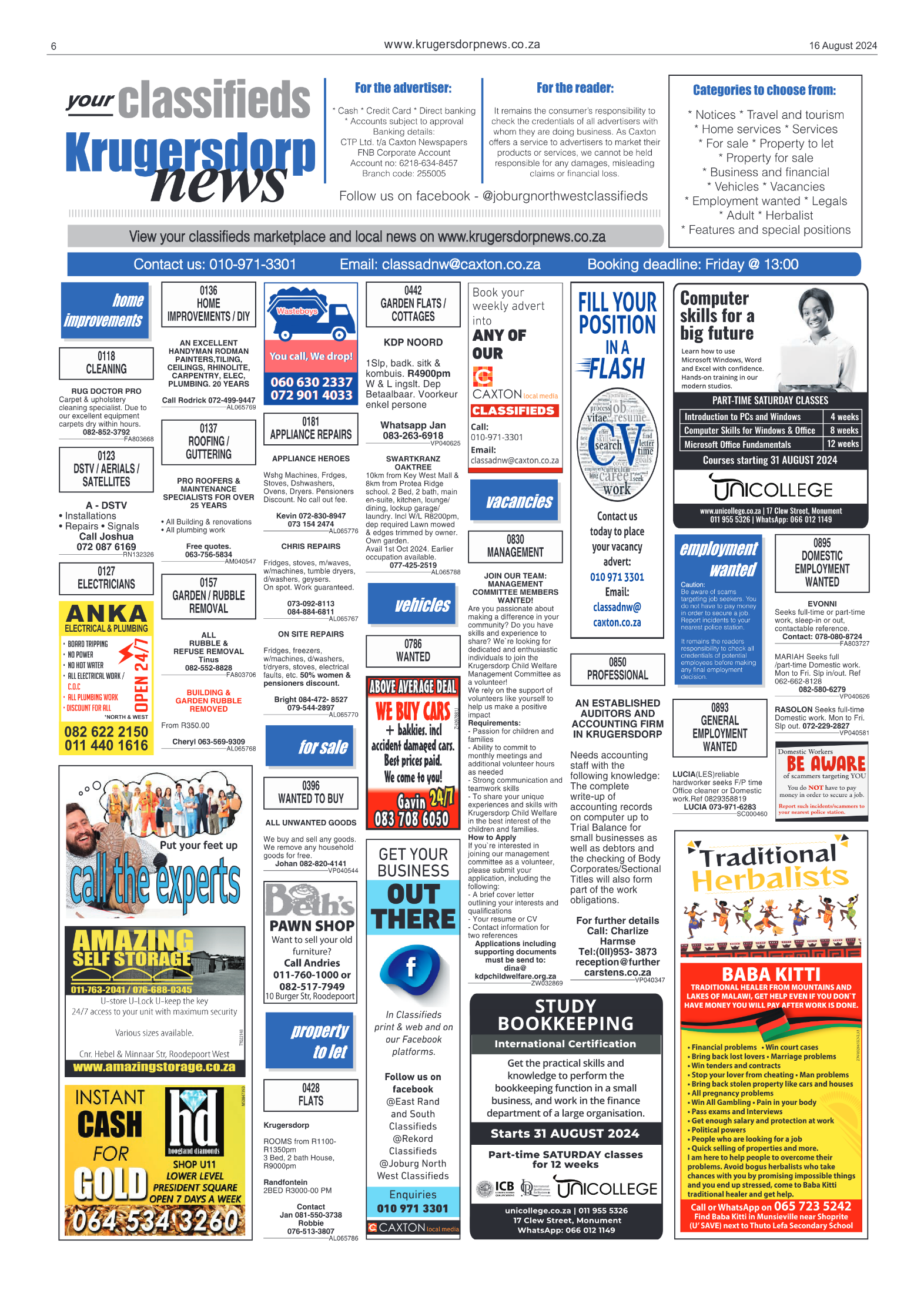 Krugersdorp News 16 August 2024 page 6