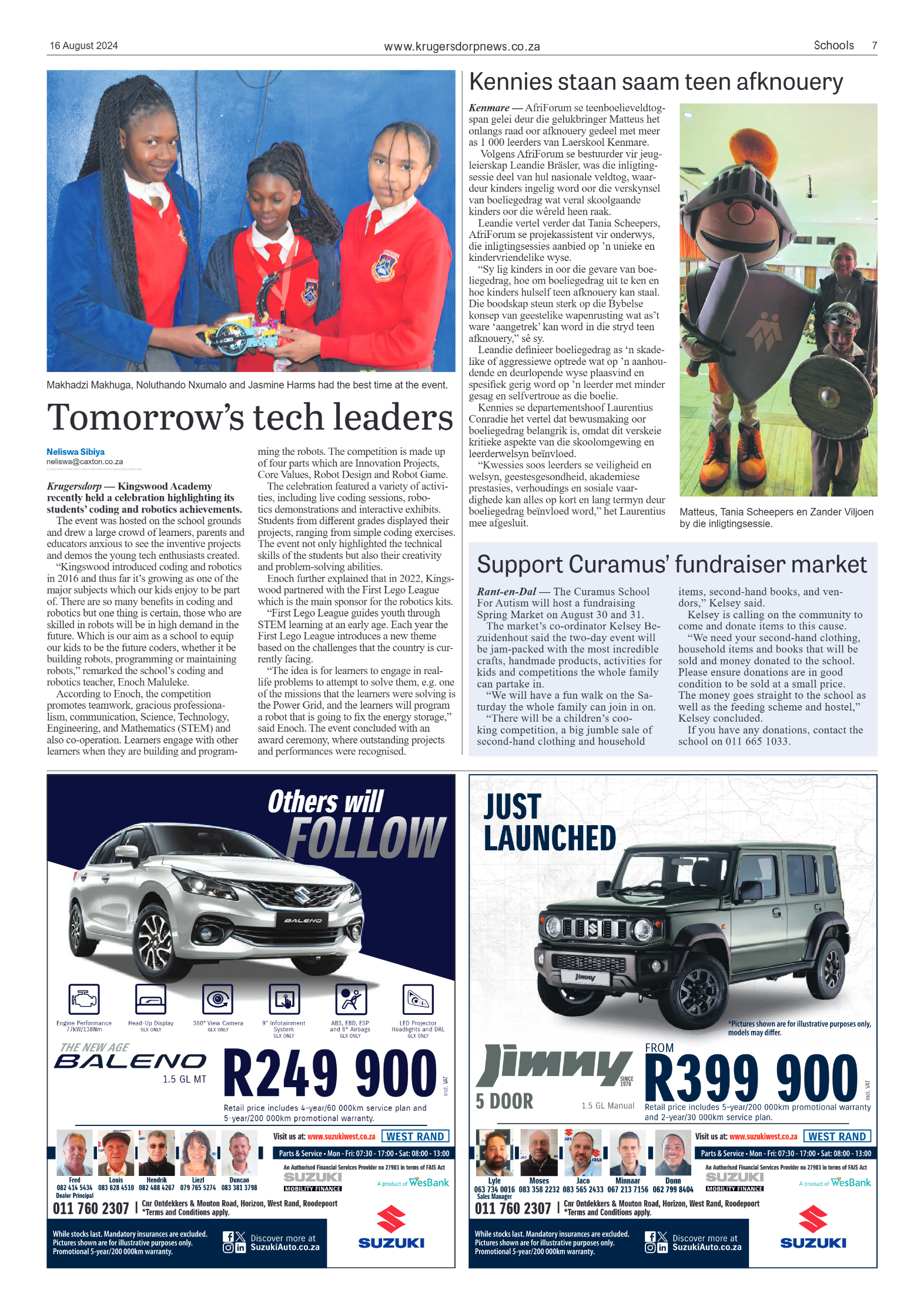Krugersdorp News 16 August 2024 page 7