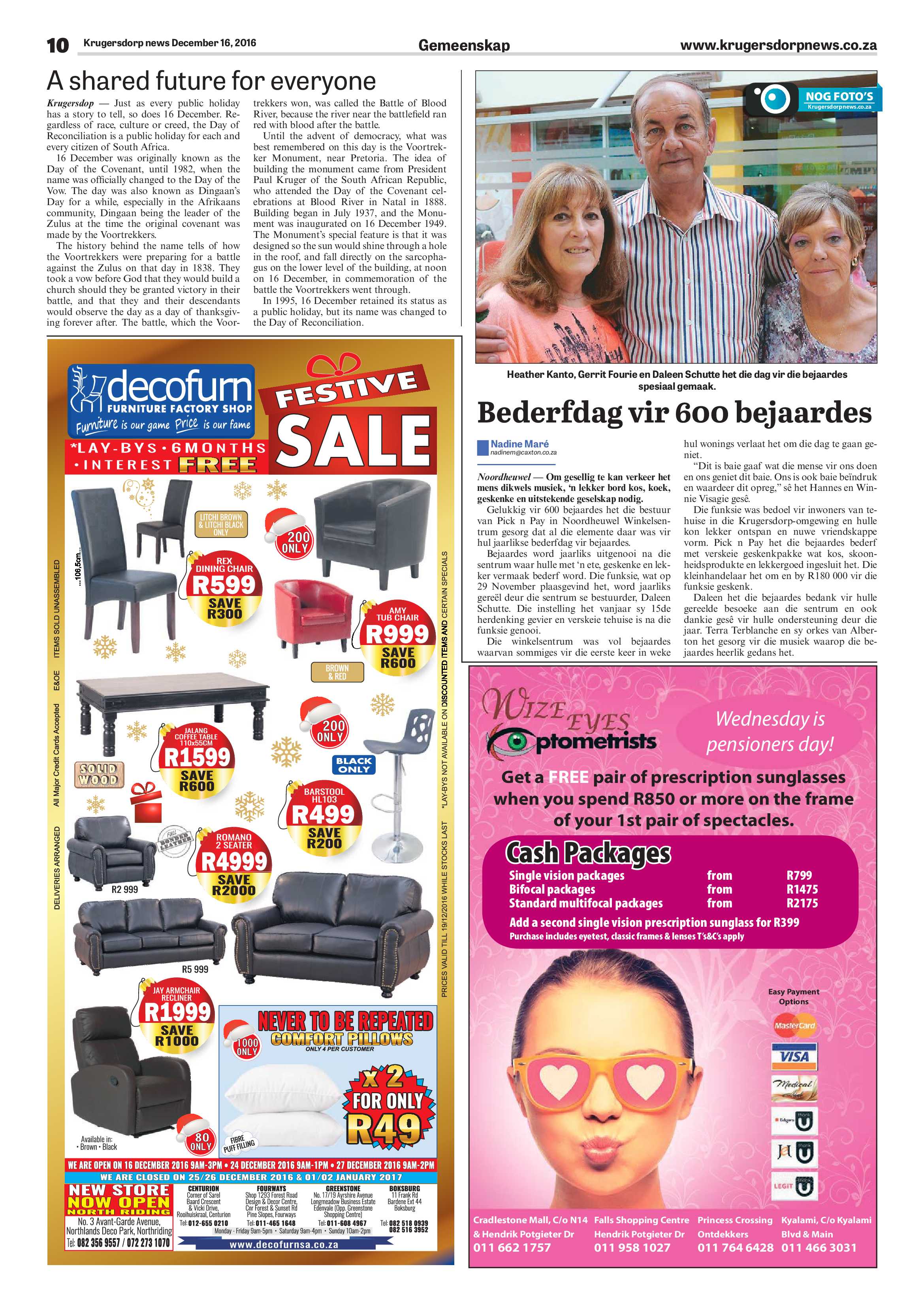 Krugersdorp News 16 December 2016 page 10