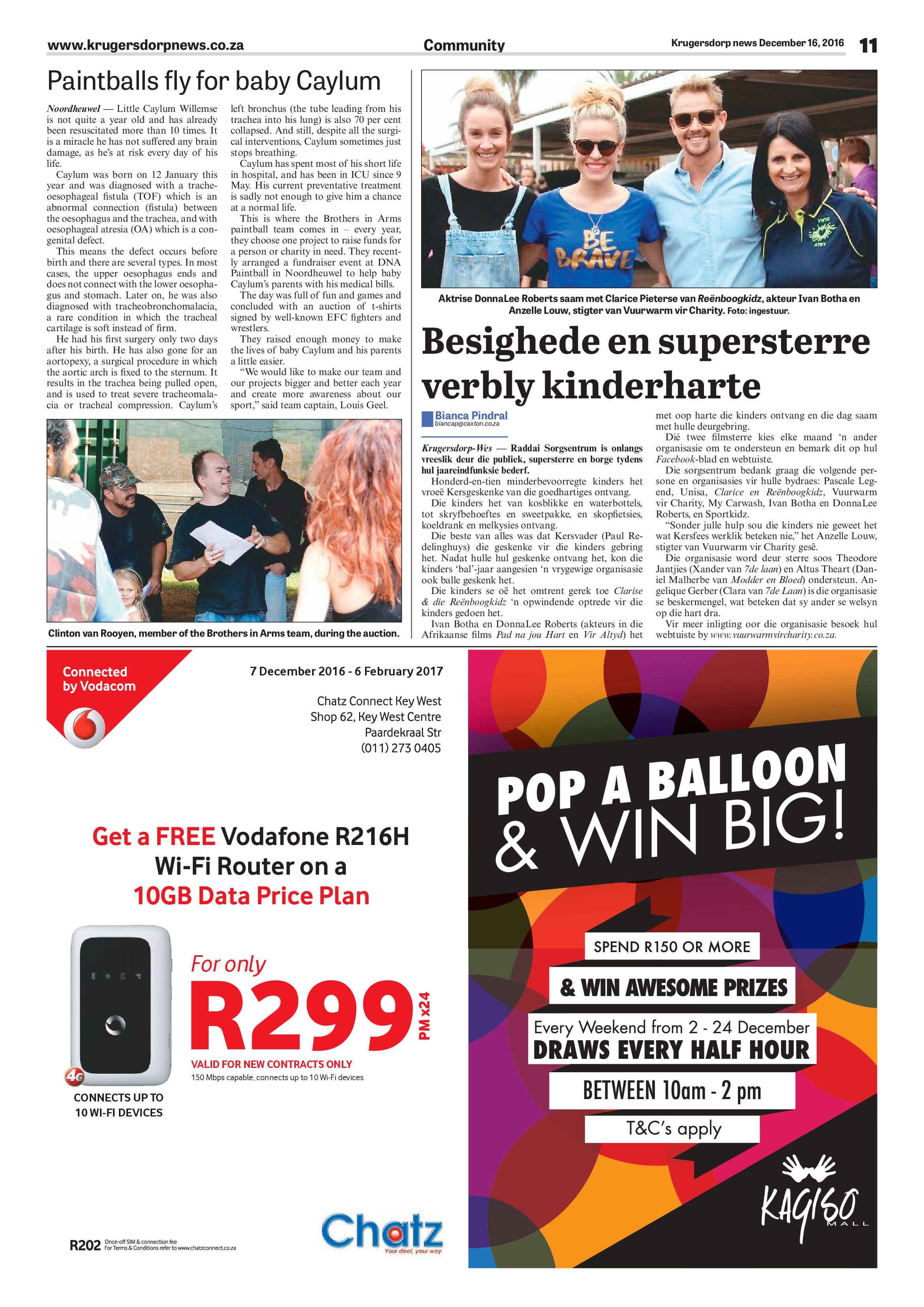 Krugersdorp News 16 December 2016 page 11