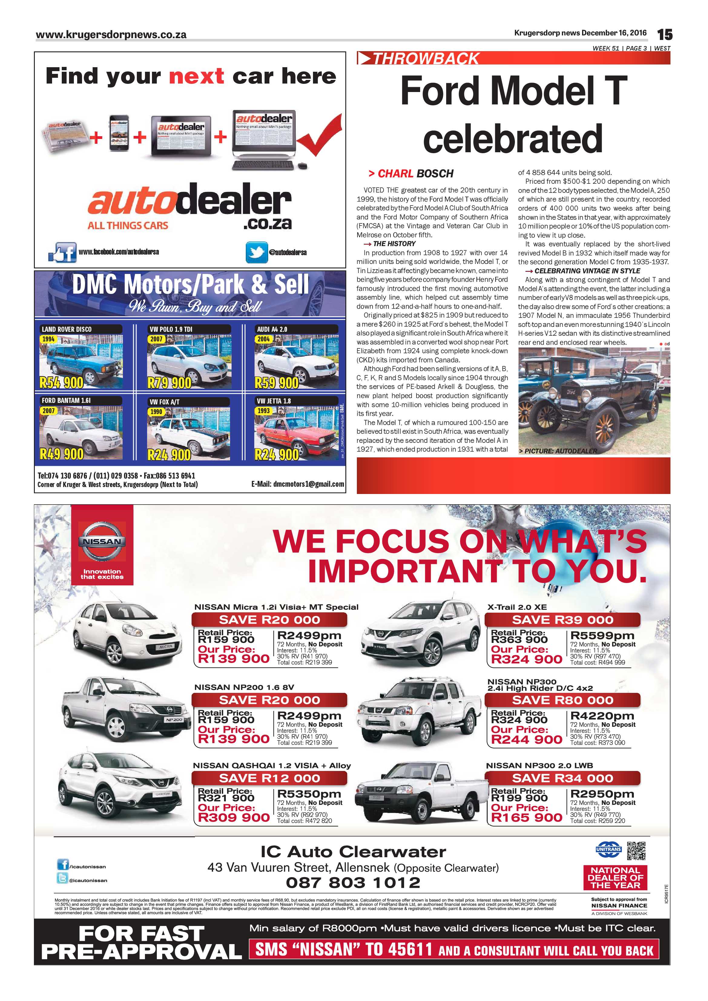 Krugersdorp News 16 December 2016 page 15