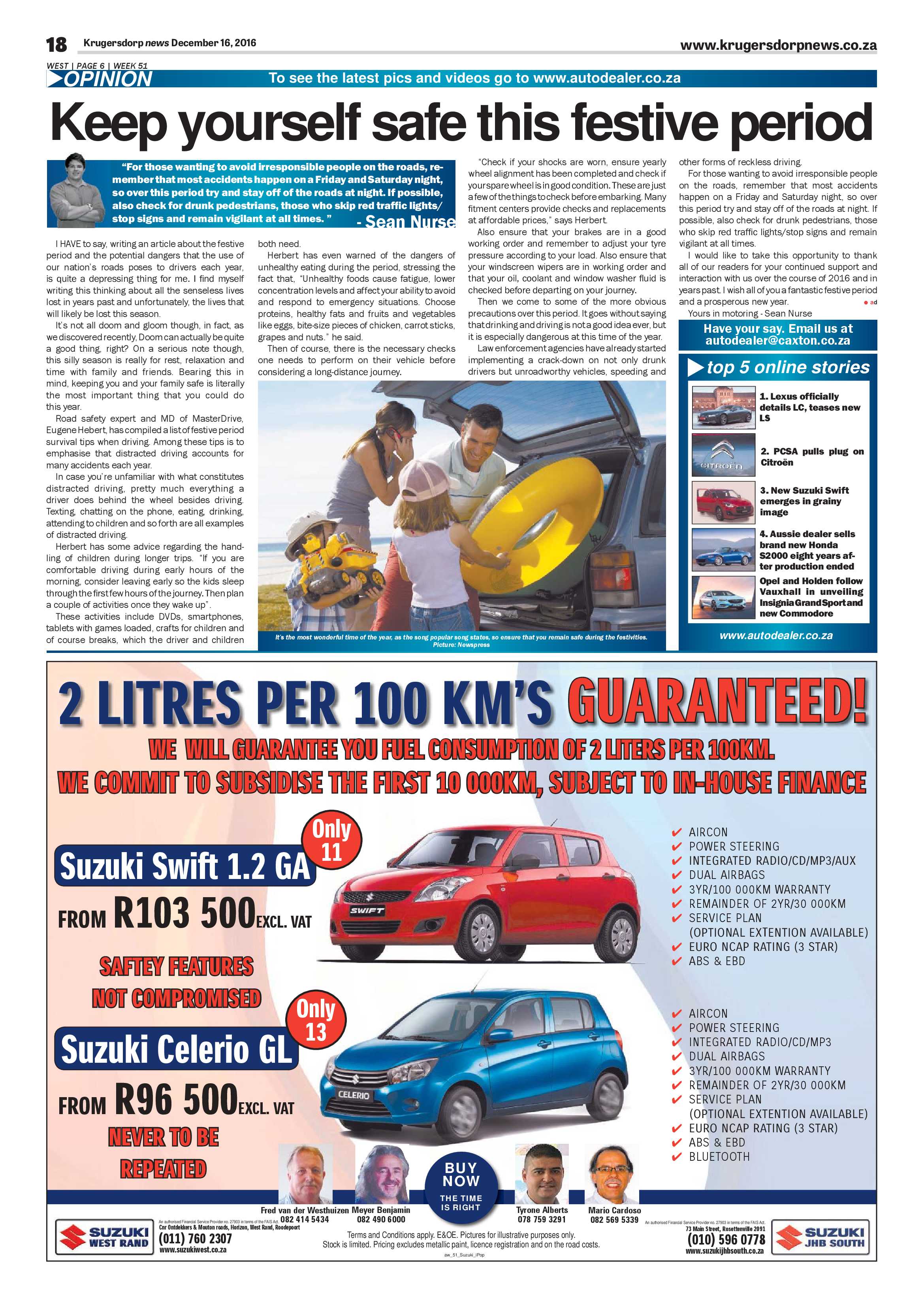 Krugersdorp News 16 December 2016 page 18