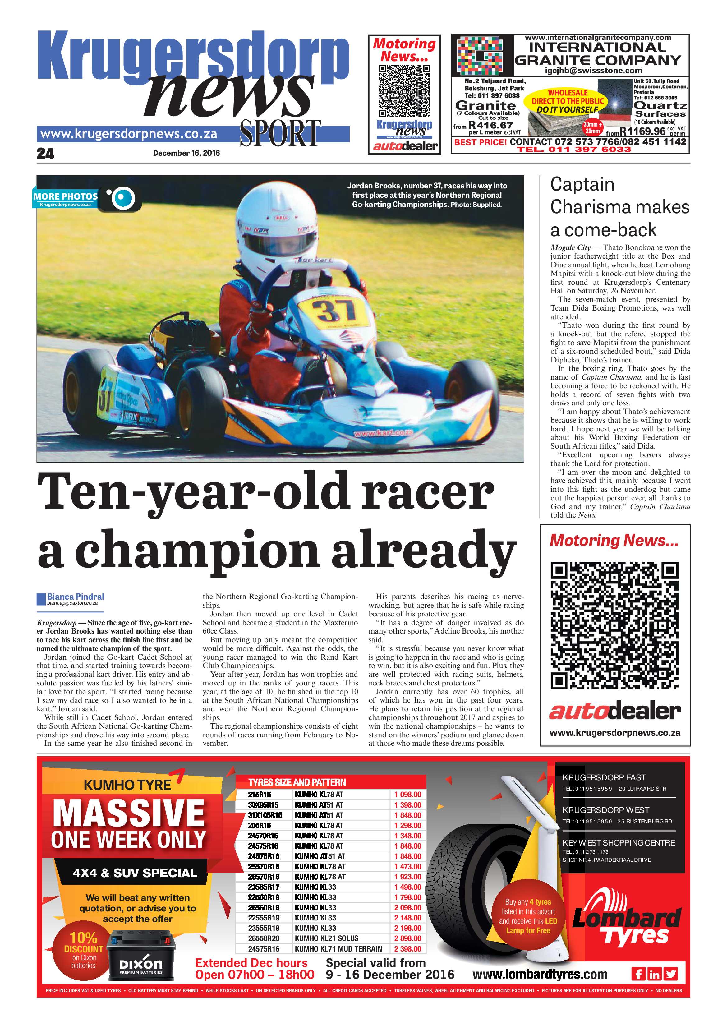 Krugersdorp News 16 December 2016 page 24