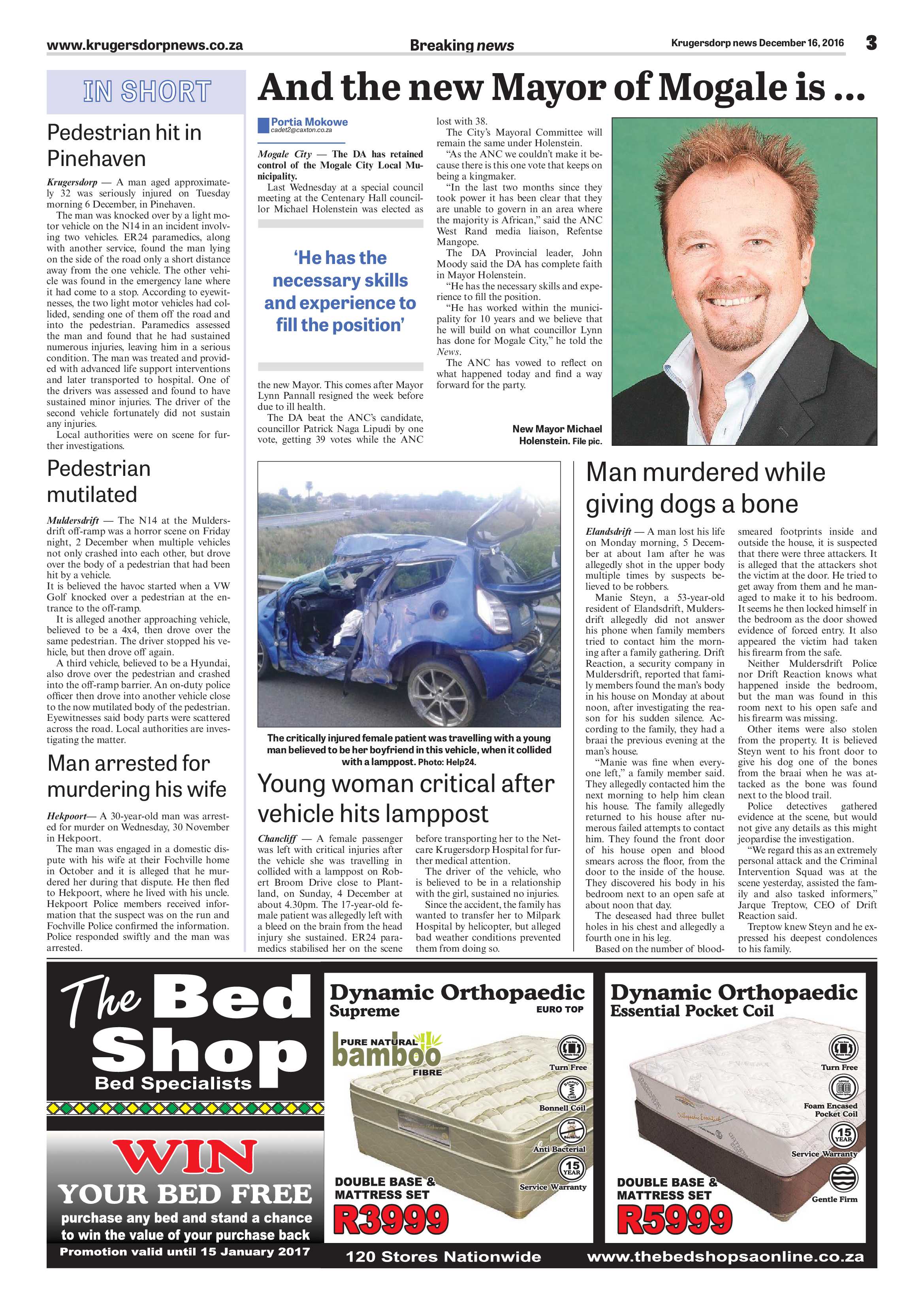 Krugersdorp News 16 December 2016 page 3