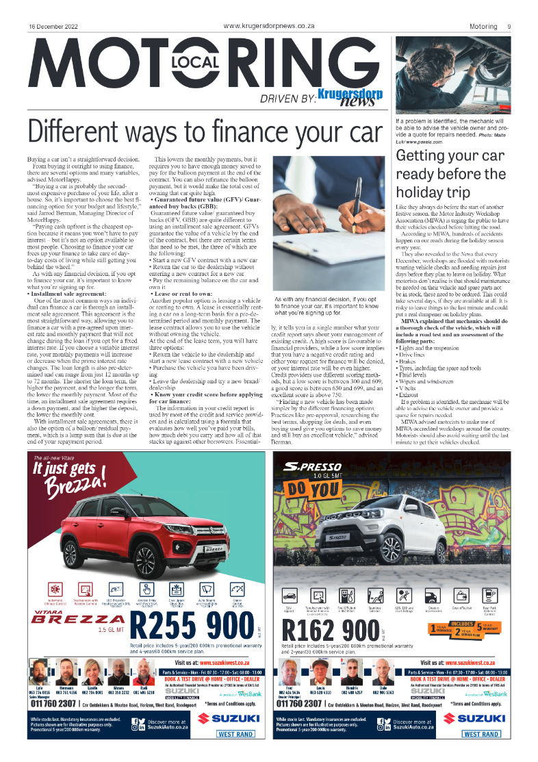 Krugersdorp News 16 December 2022 page 9