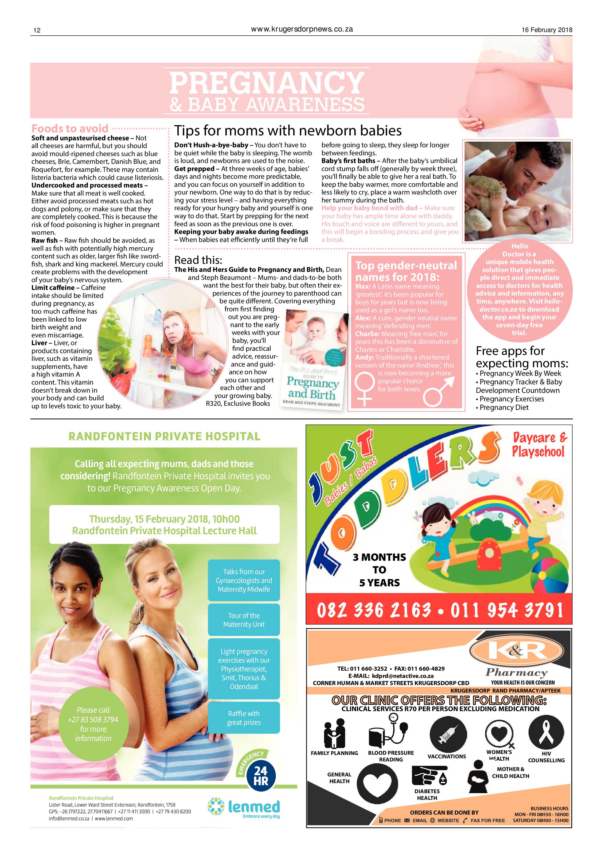 Krugersdorp News 16 February 2018 page 12