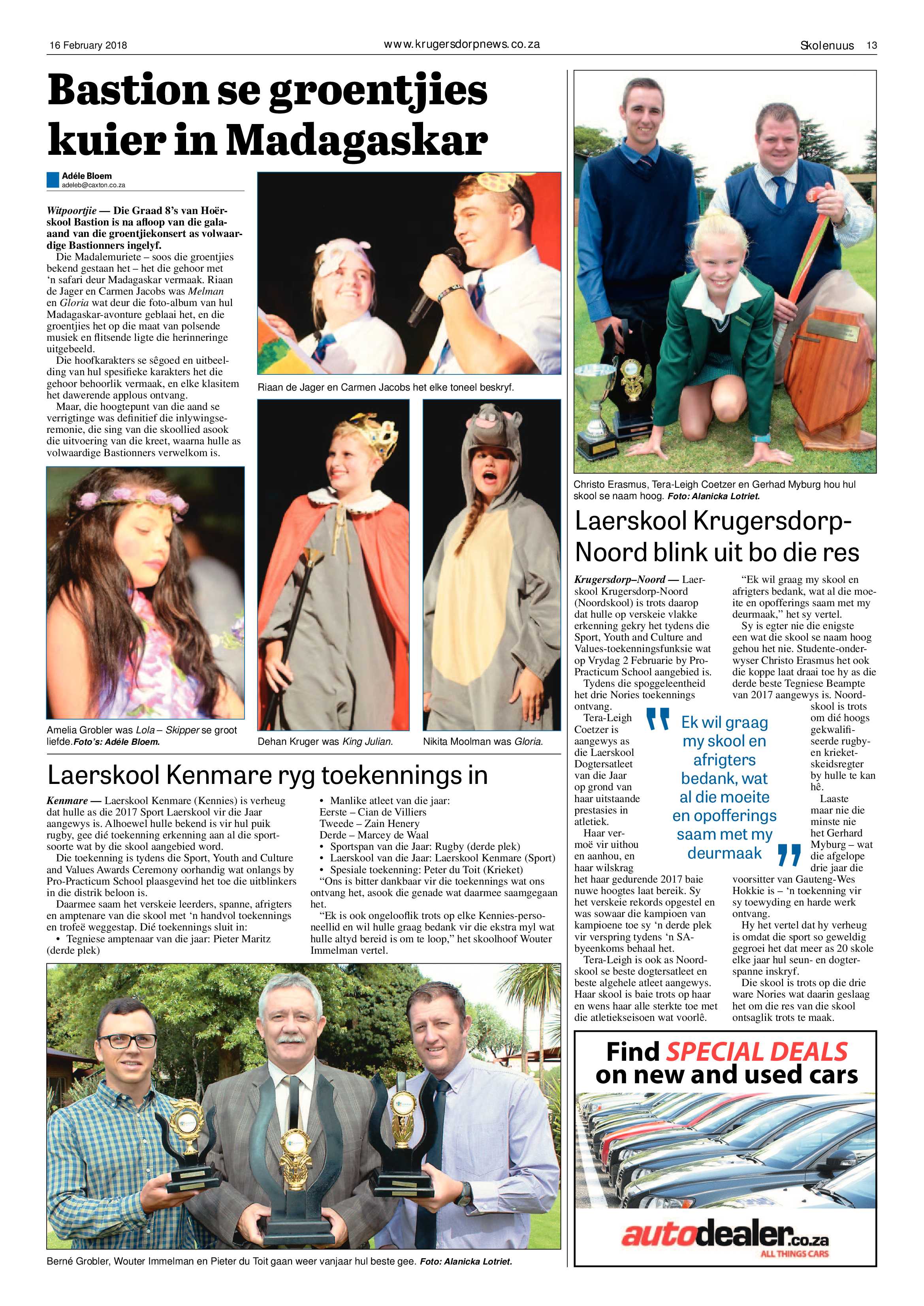 Krugersdorp News 16 February 2018 page 13