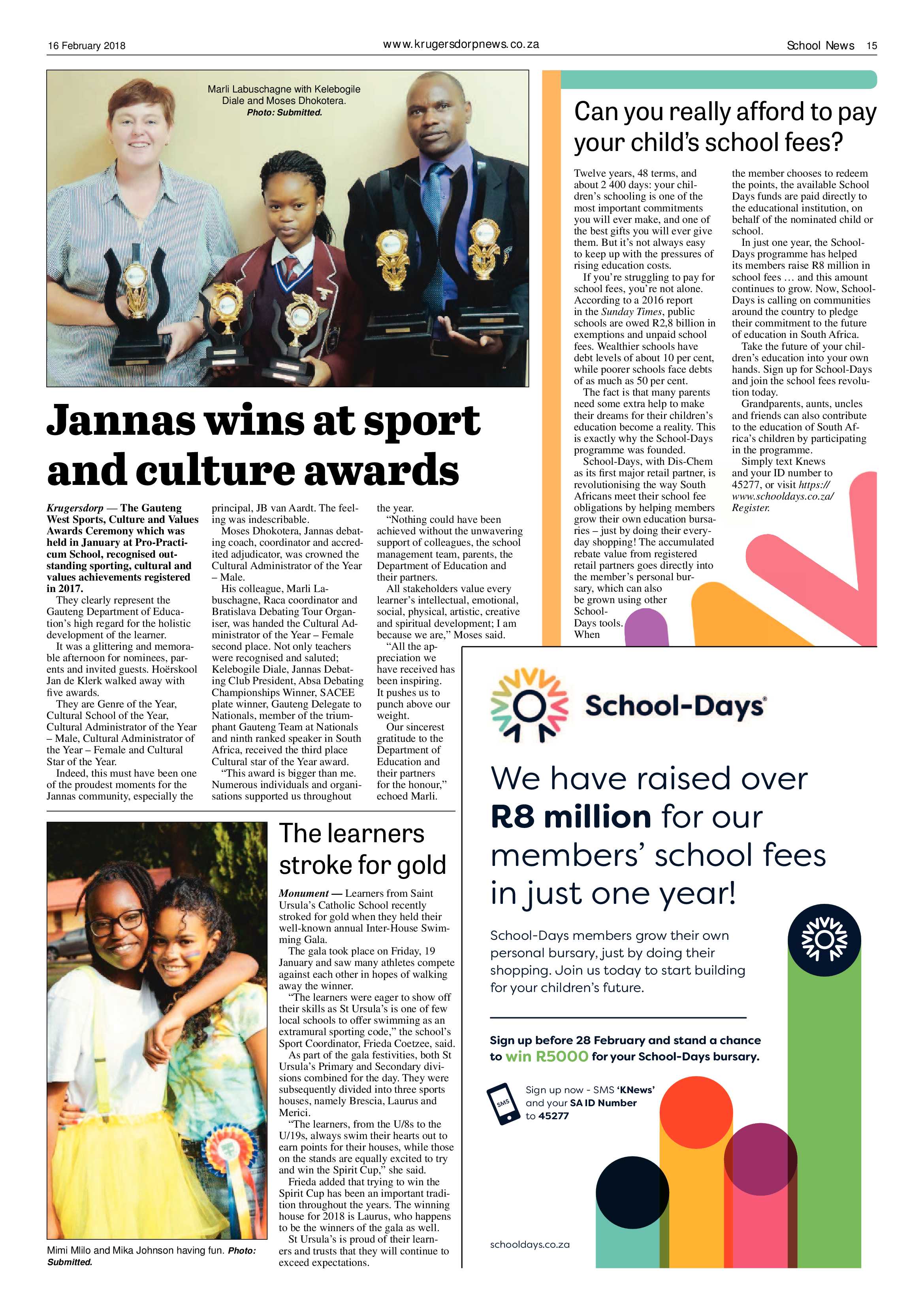 Krugersdorp News 16 February 2018 page 15