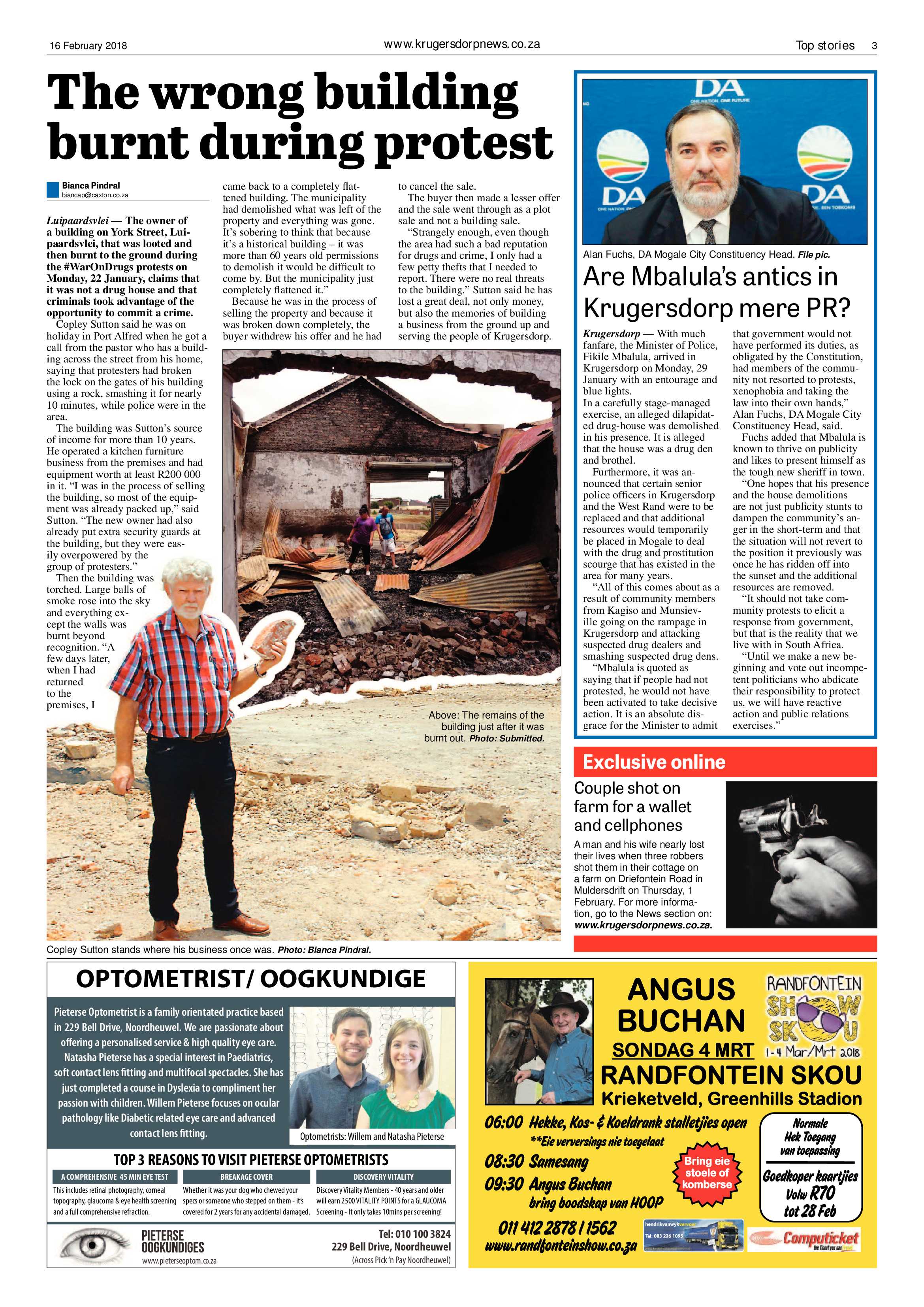 Krugersdorp News 16 February 2018 page 3
