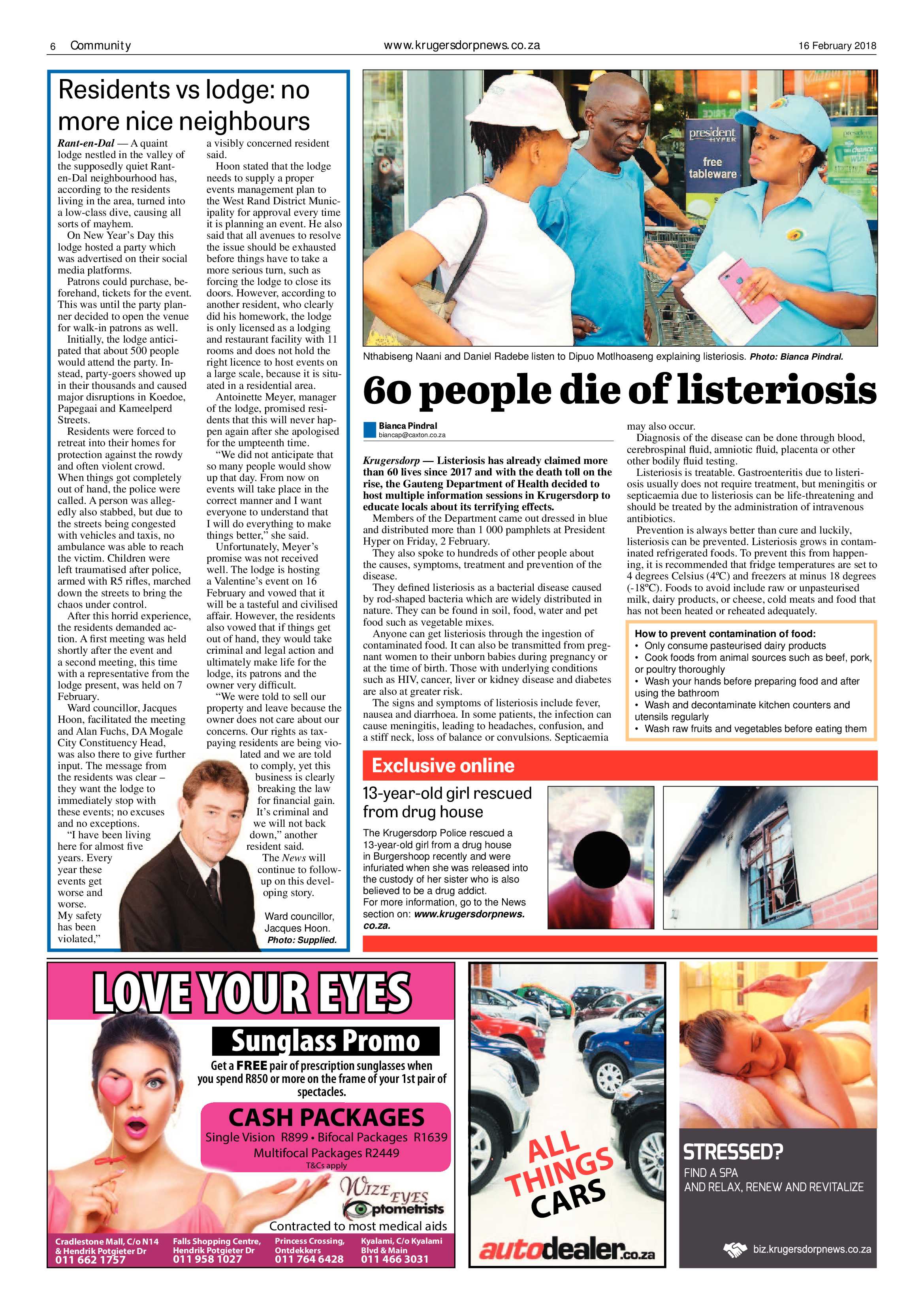 Krugersdorp News 16 February 2018 page 6