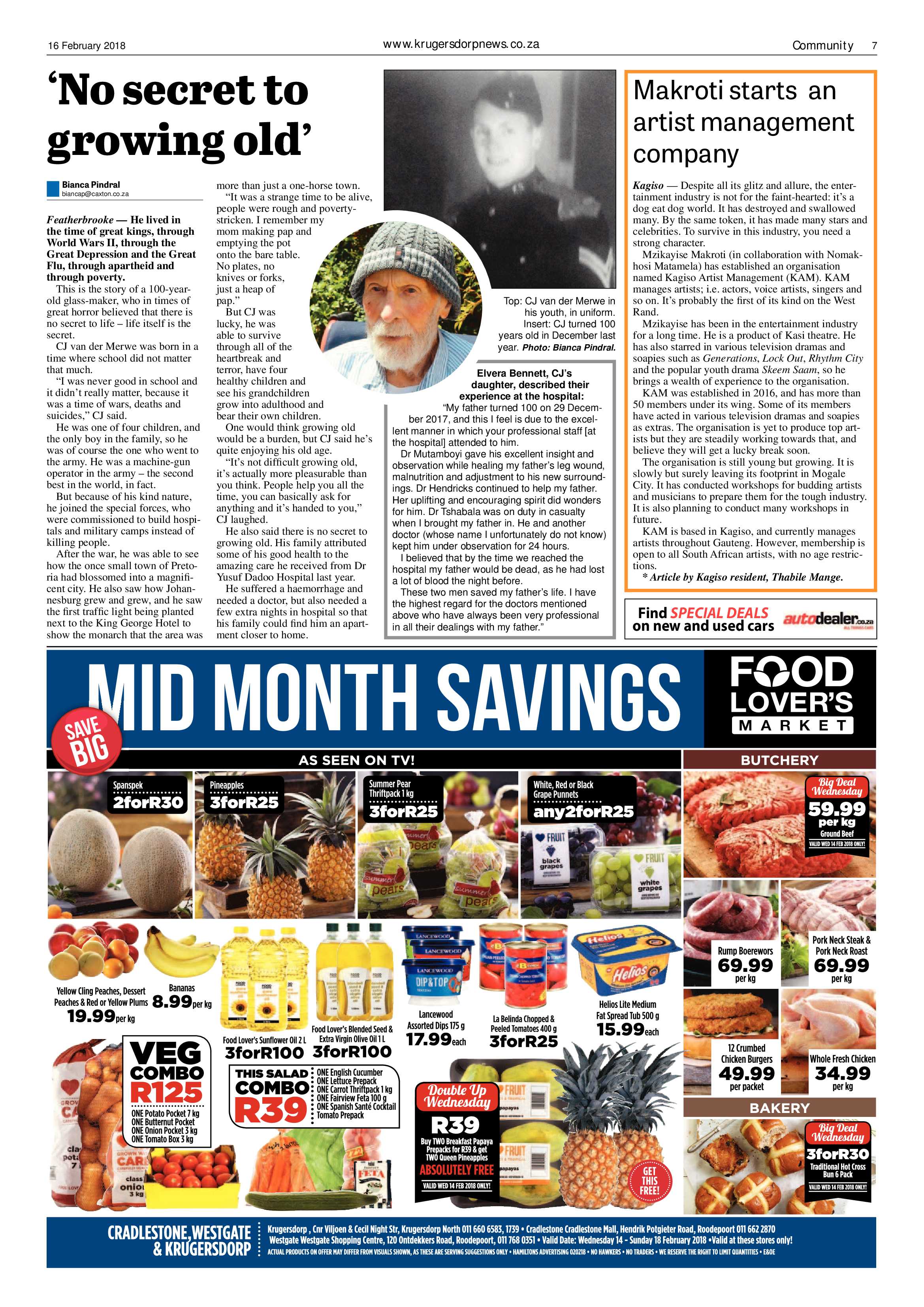 Krugersdorp News 16 February 2018 page 7