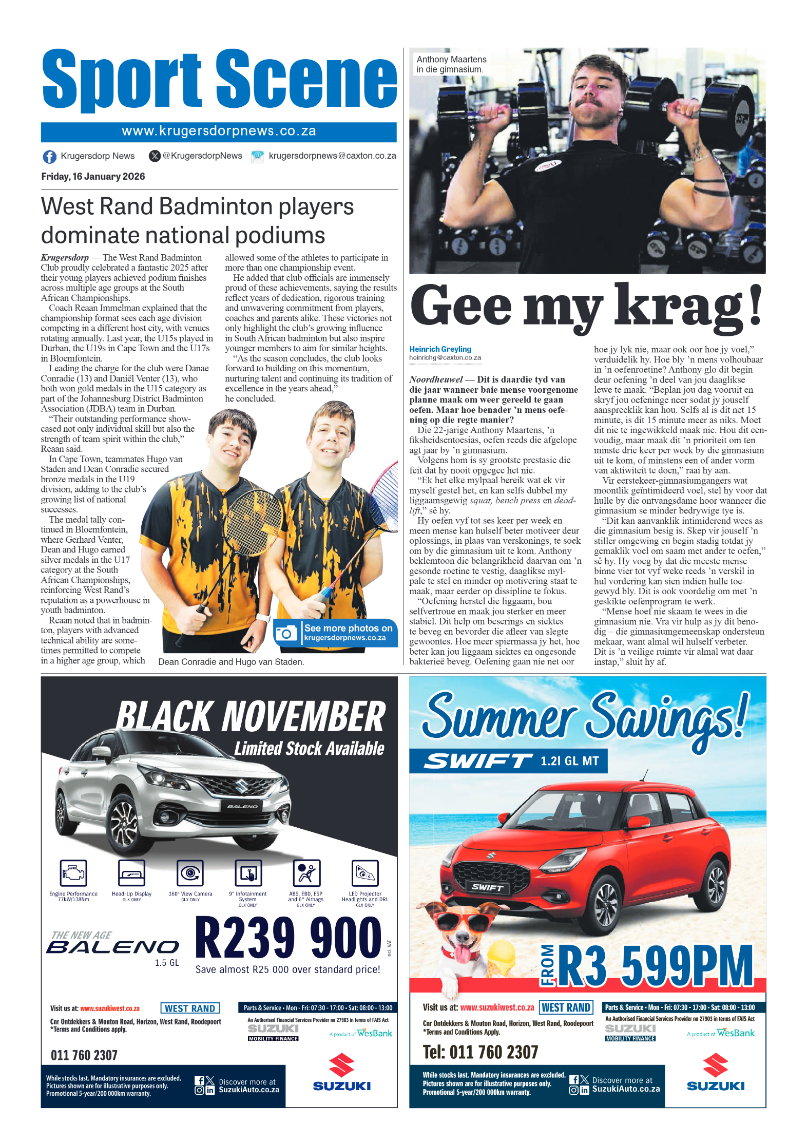 Krugersdorp News 16 January 2026 page 10