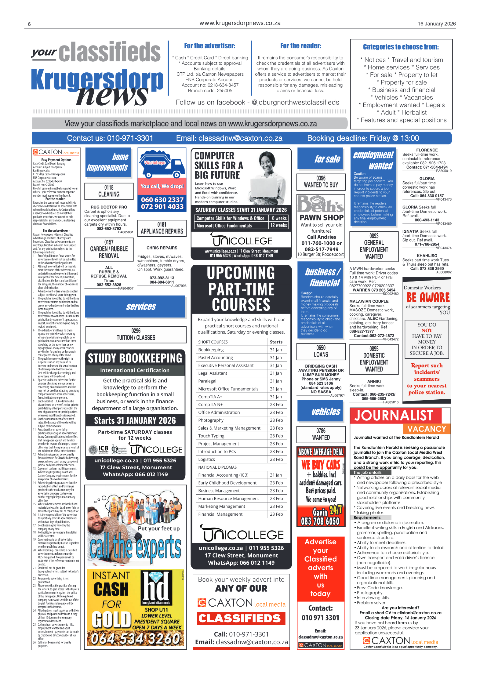Krugersdorp News 16 January 2026 page 8