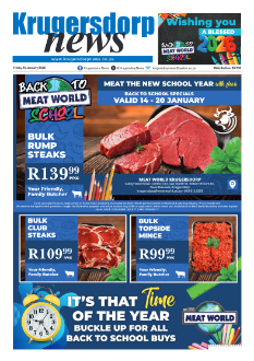 Krugersdorp News 16 January 2026