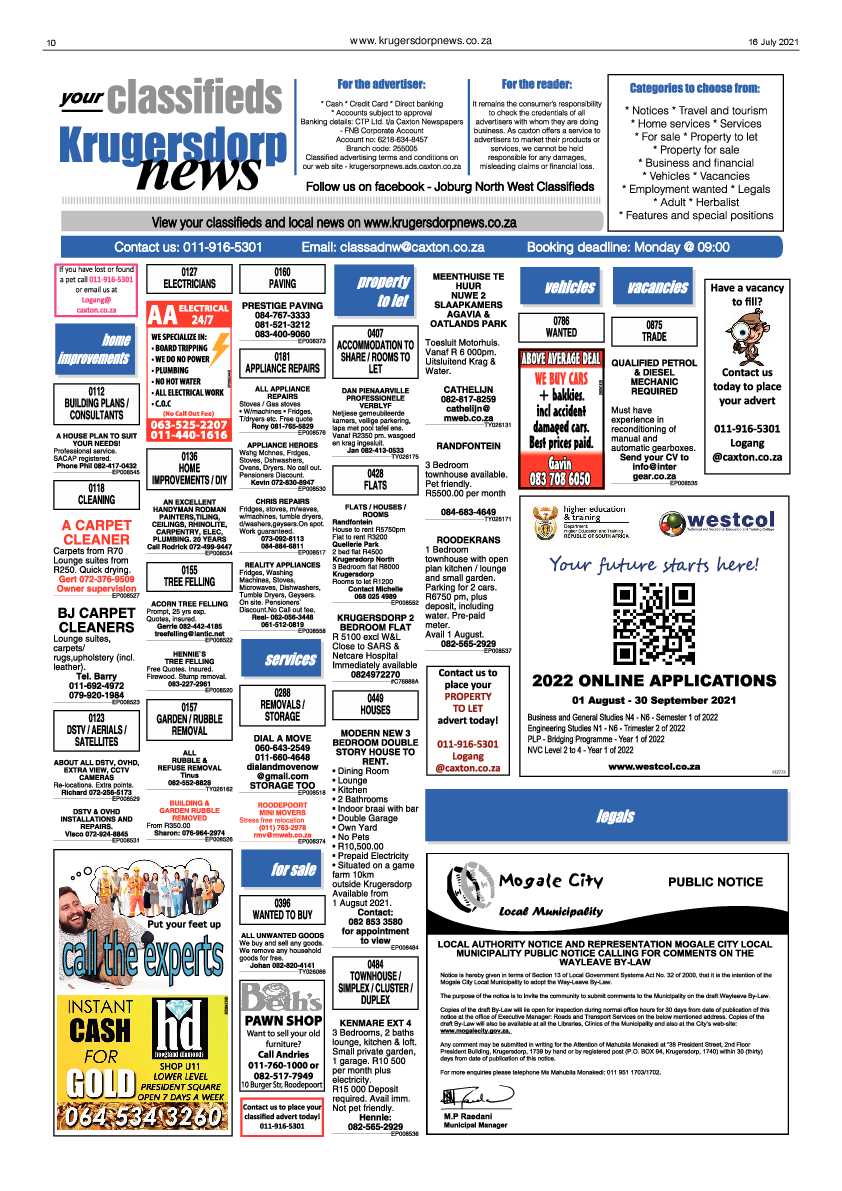 Krugersdorp News 16 July 2021 page 10