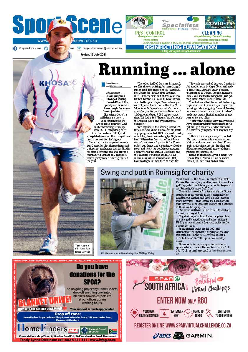 Krugersdorp News 16 July 2021 page 12