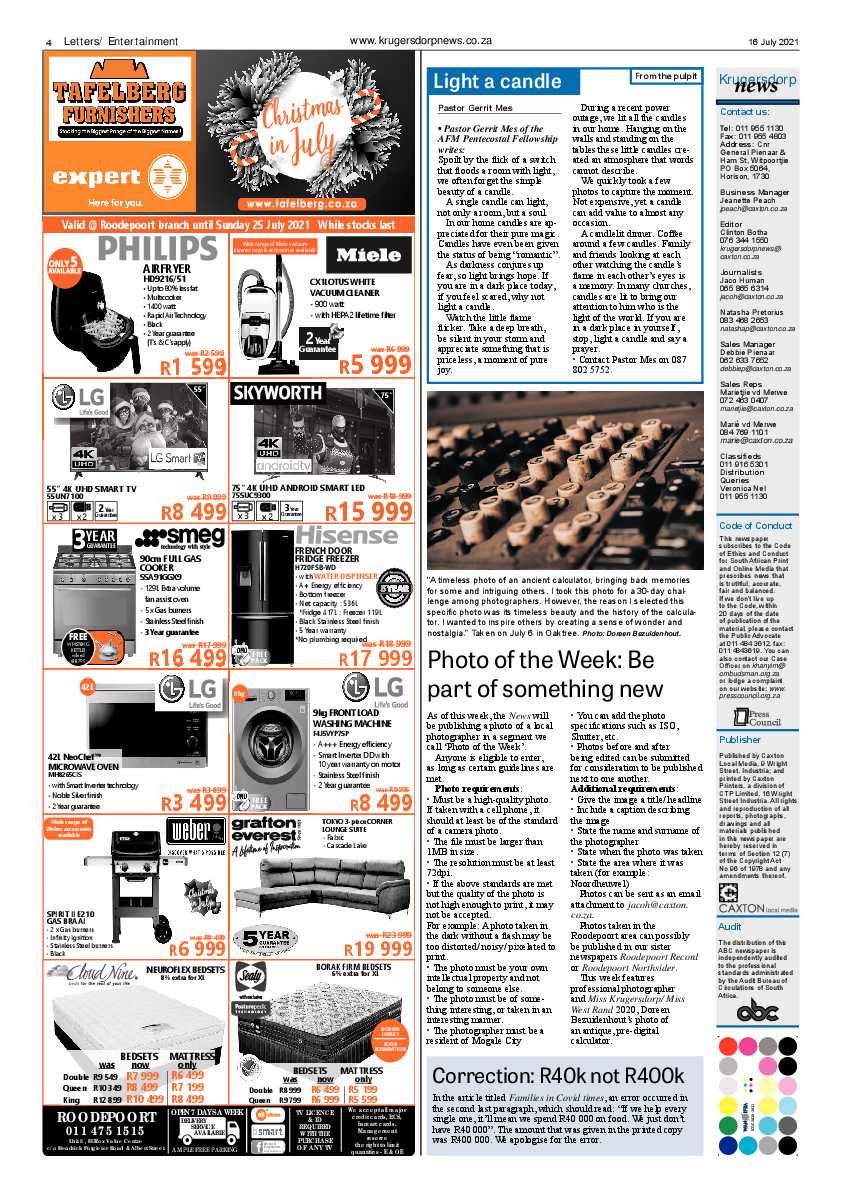 Krugersdorp News 16 July 2021 page 4