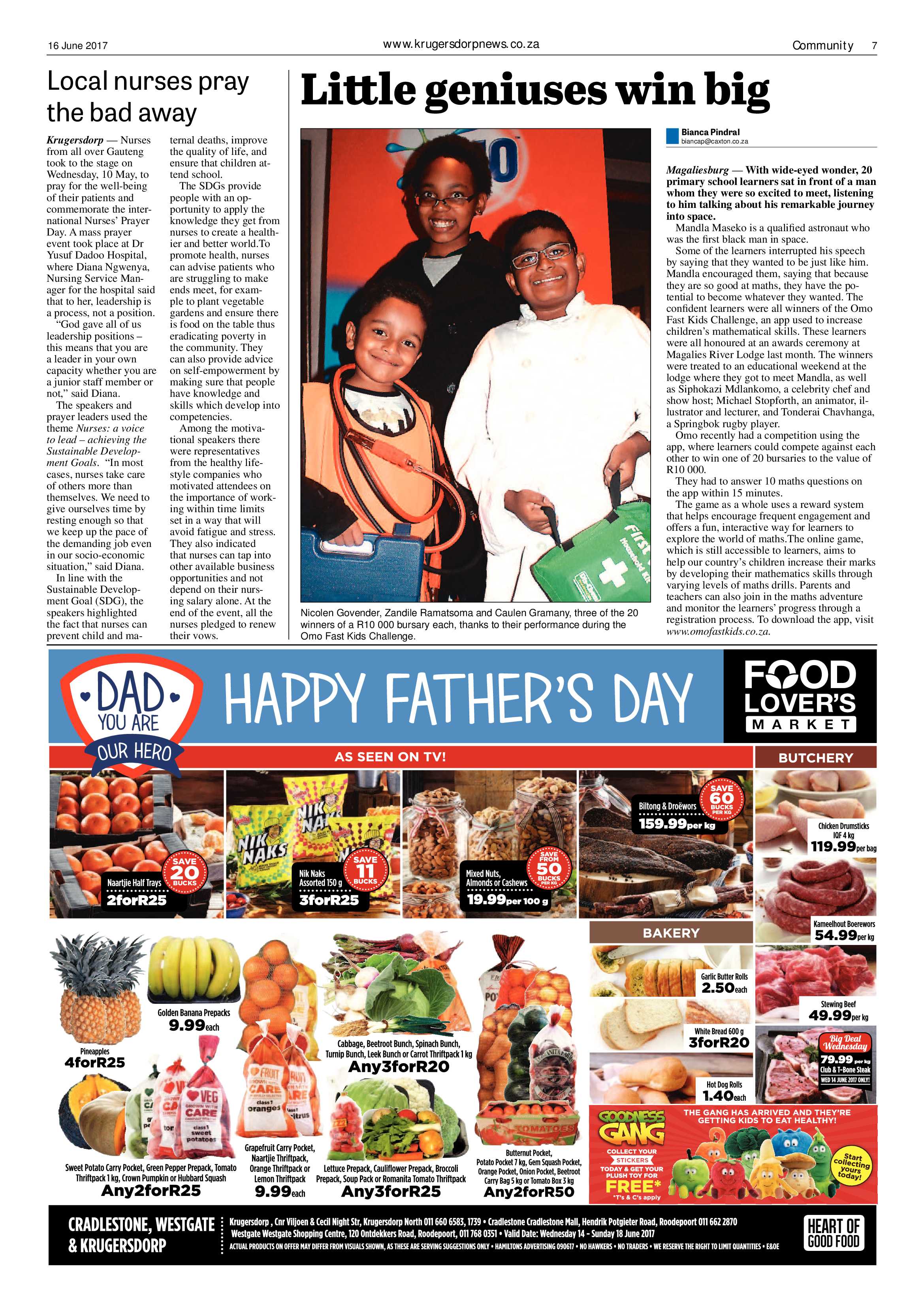 Krugersdorp News 16 June 2017 page 7