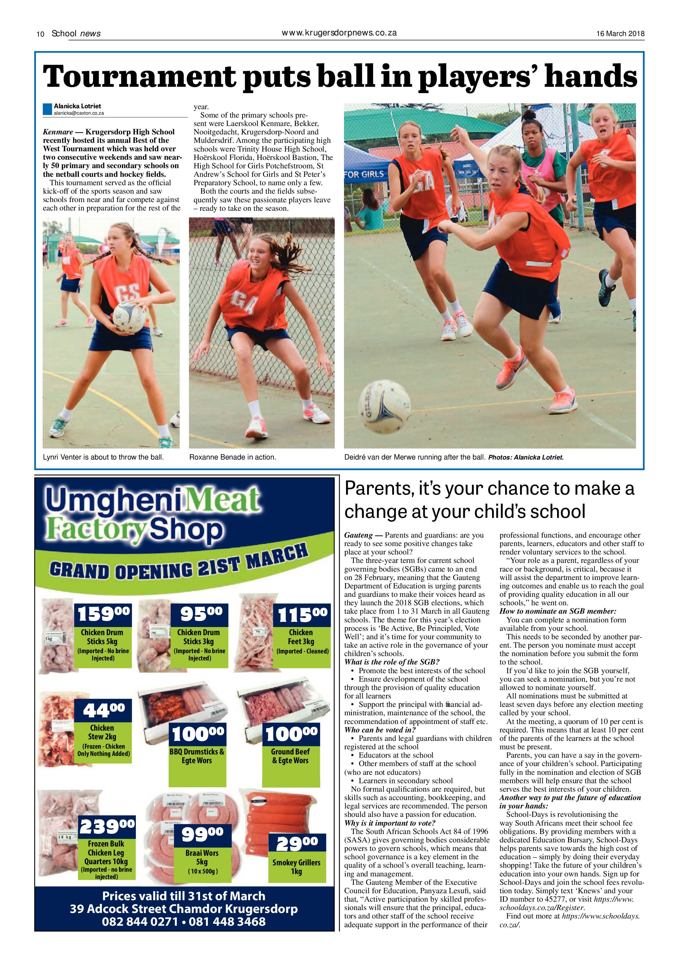 Krugersdorp News 16 March 2018 page 10