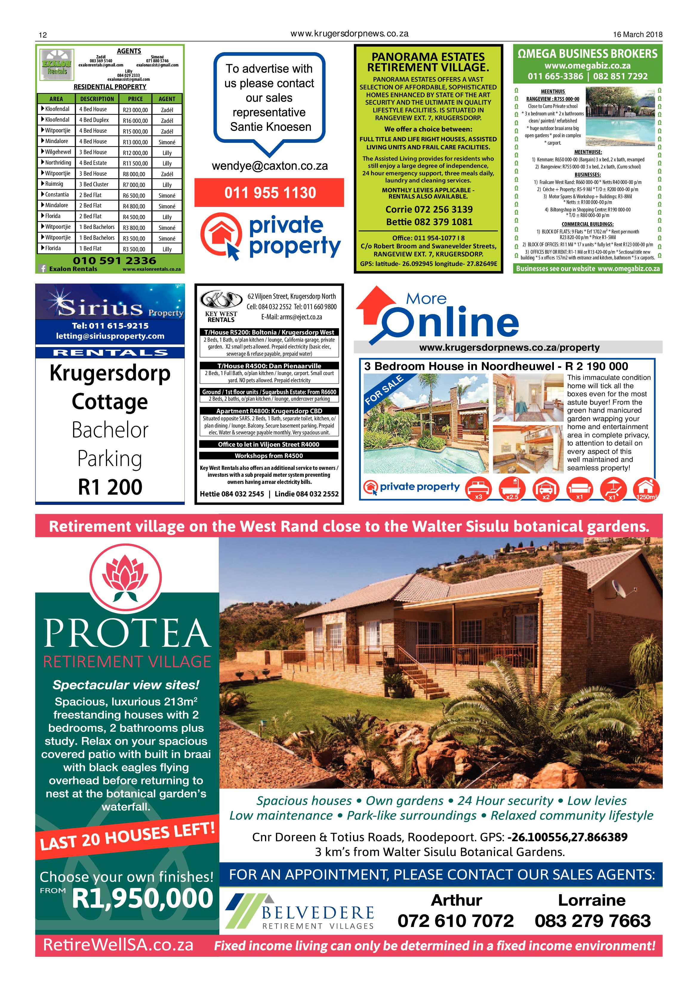 Krugersdorp News 16 March 2018 page 12