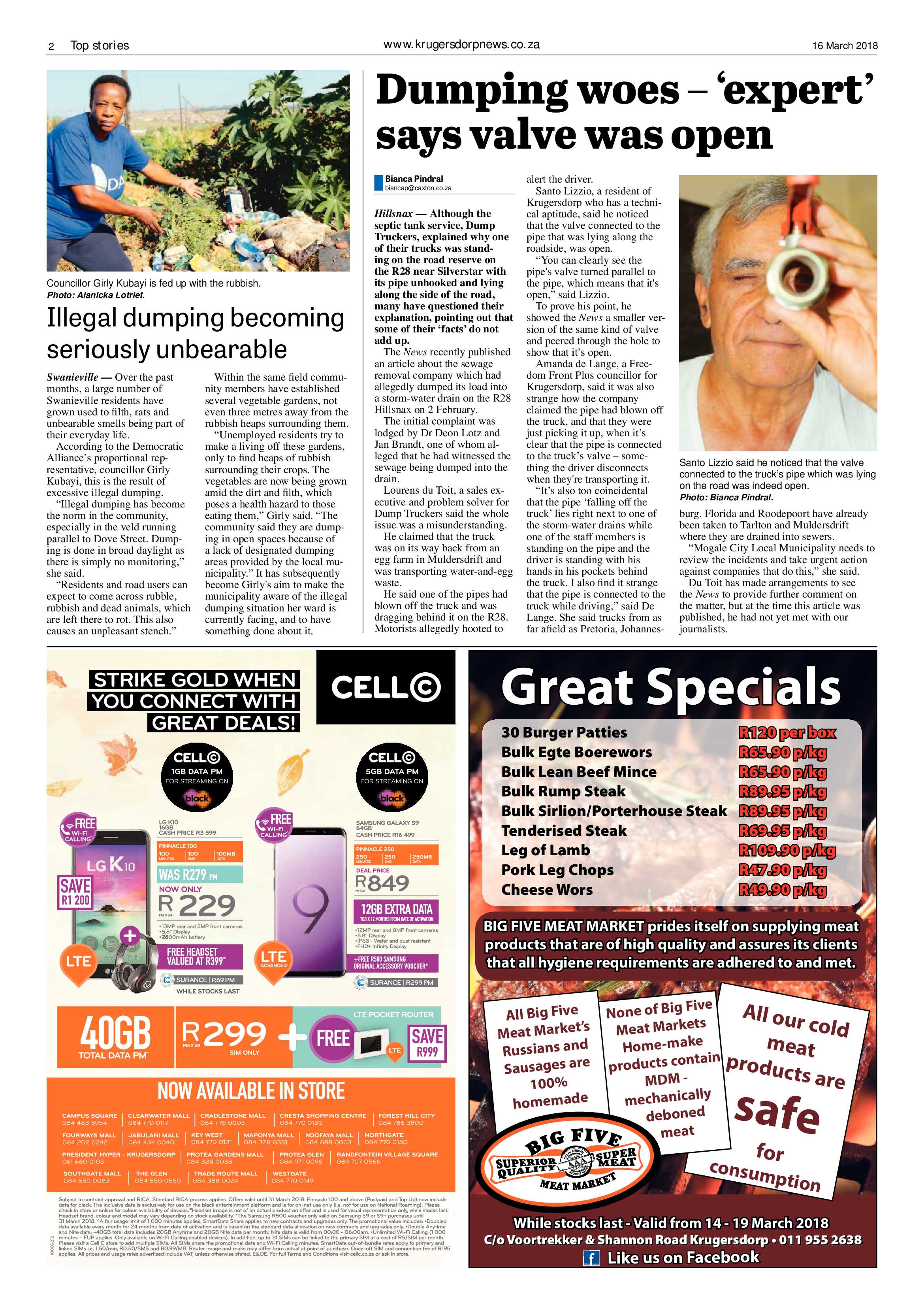 Krugersdorp News 16 March 2018 page 2