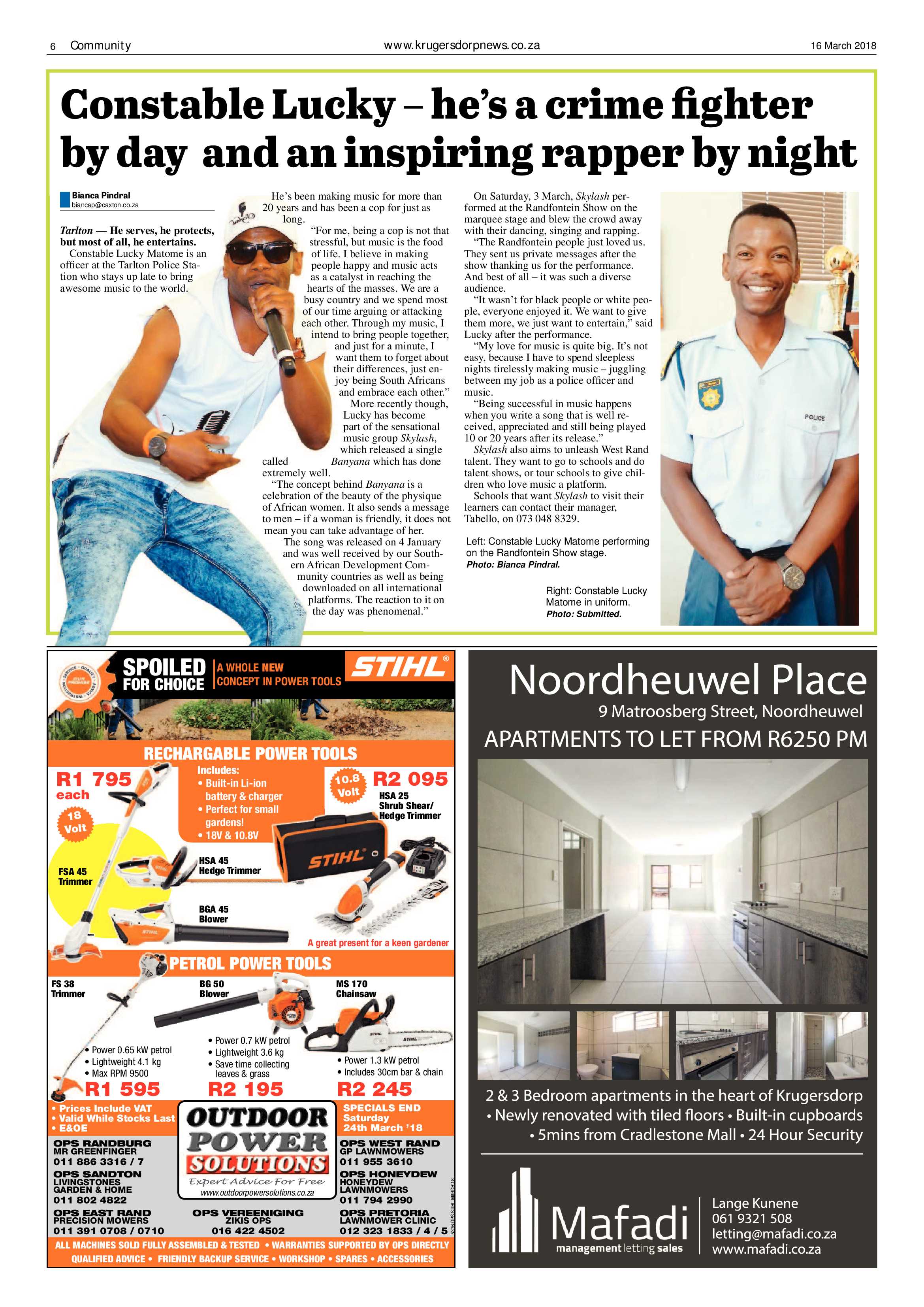 Krugersdorp News 16 March 2018 page 6
