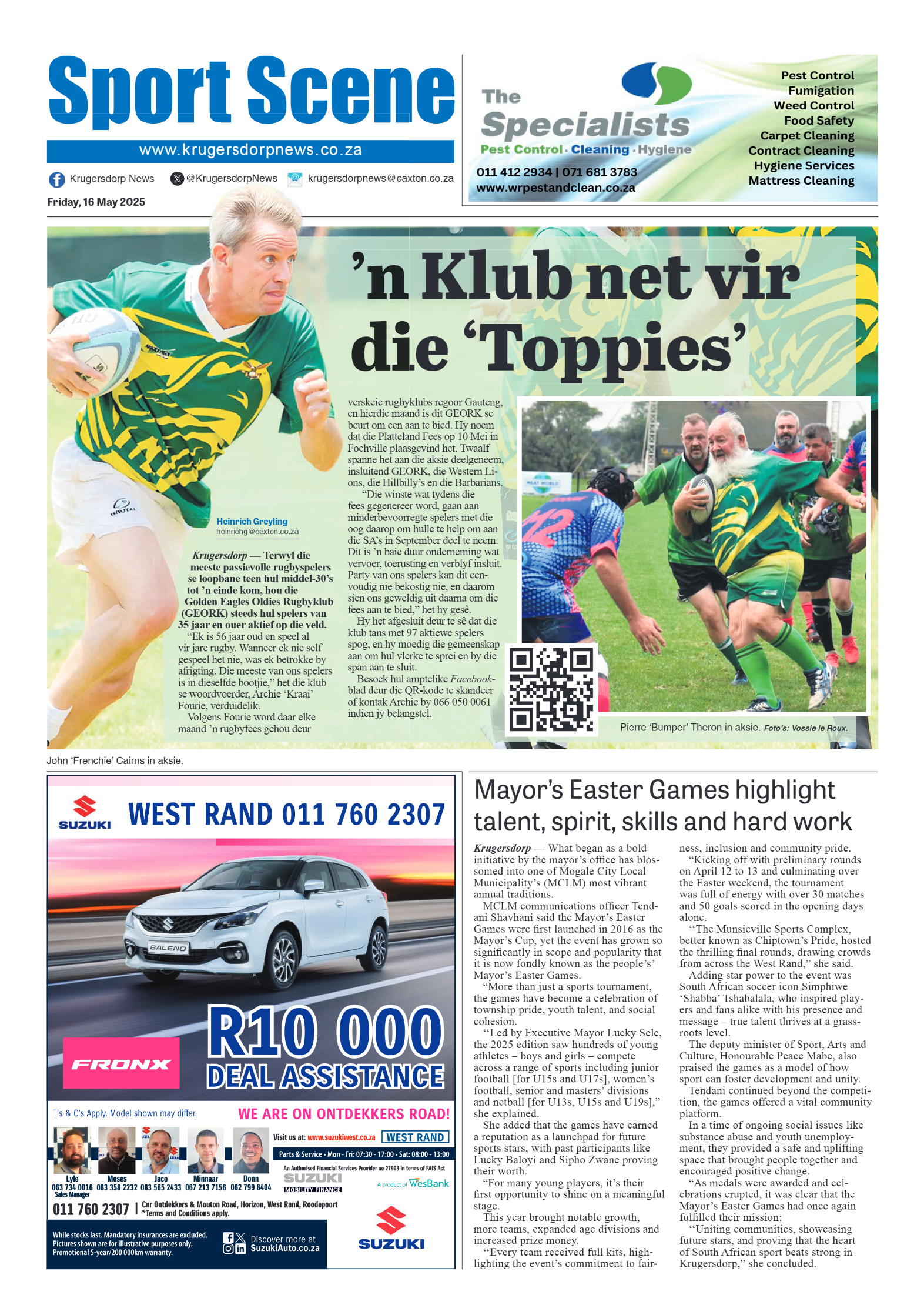 Krugersdorp News 16 May 2025 page 10