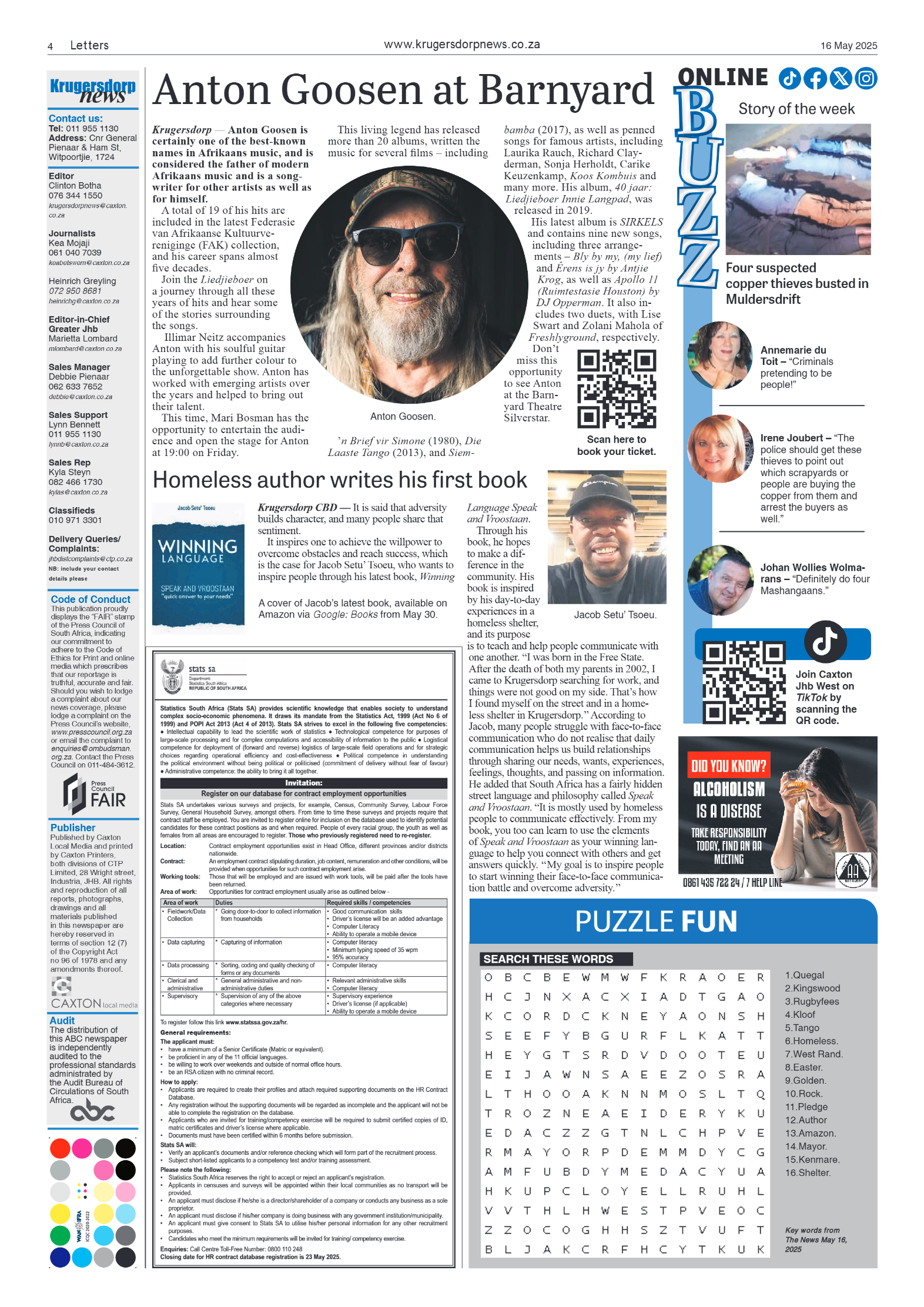 Krugersdorp News 16 May 2025 page 6