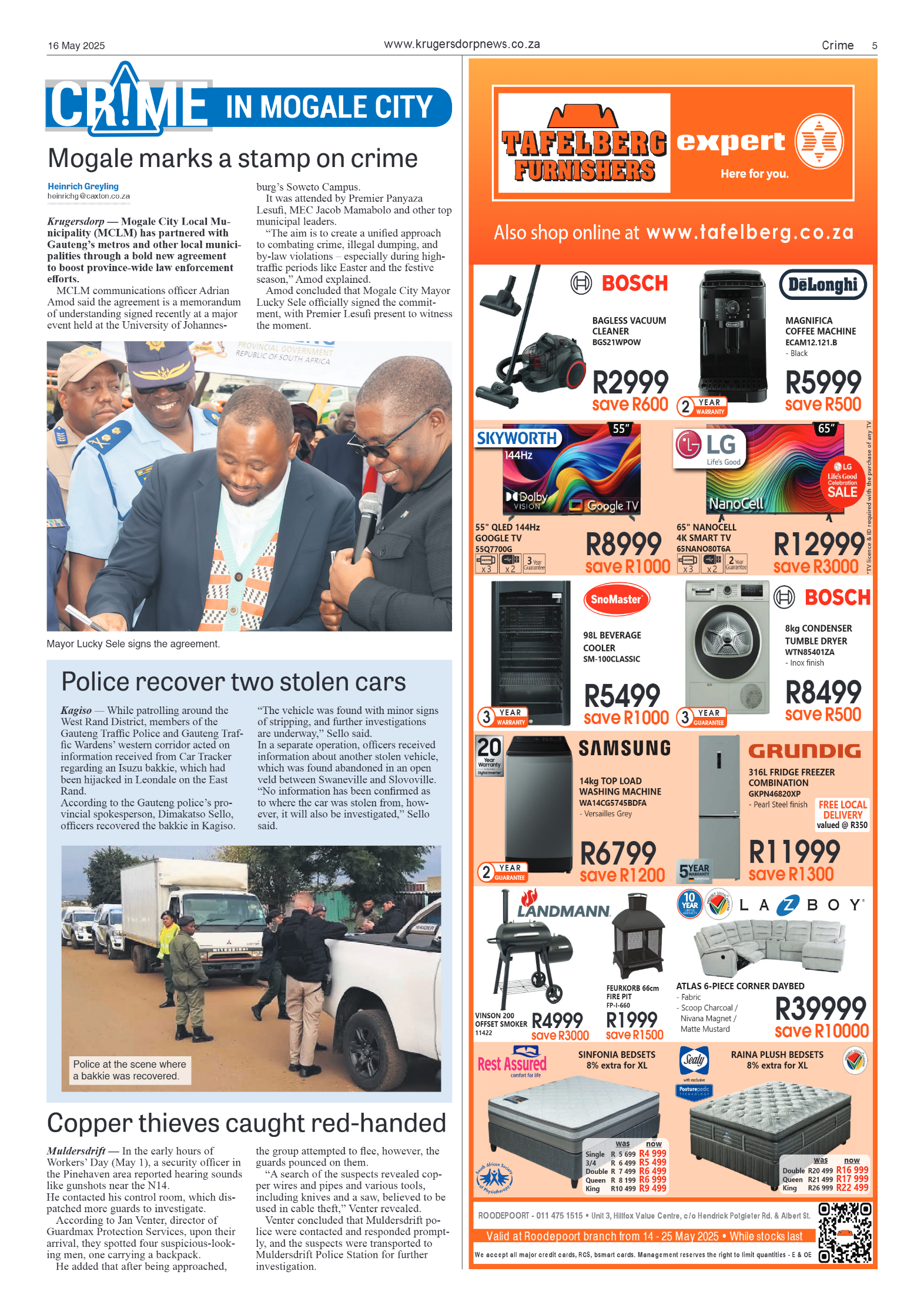 Krugersdorp News 16 May 2025 page 7
