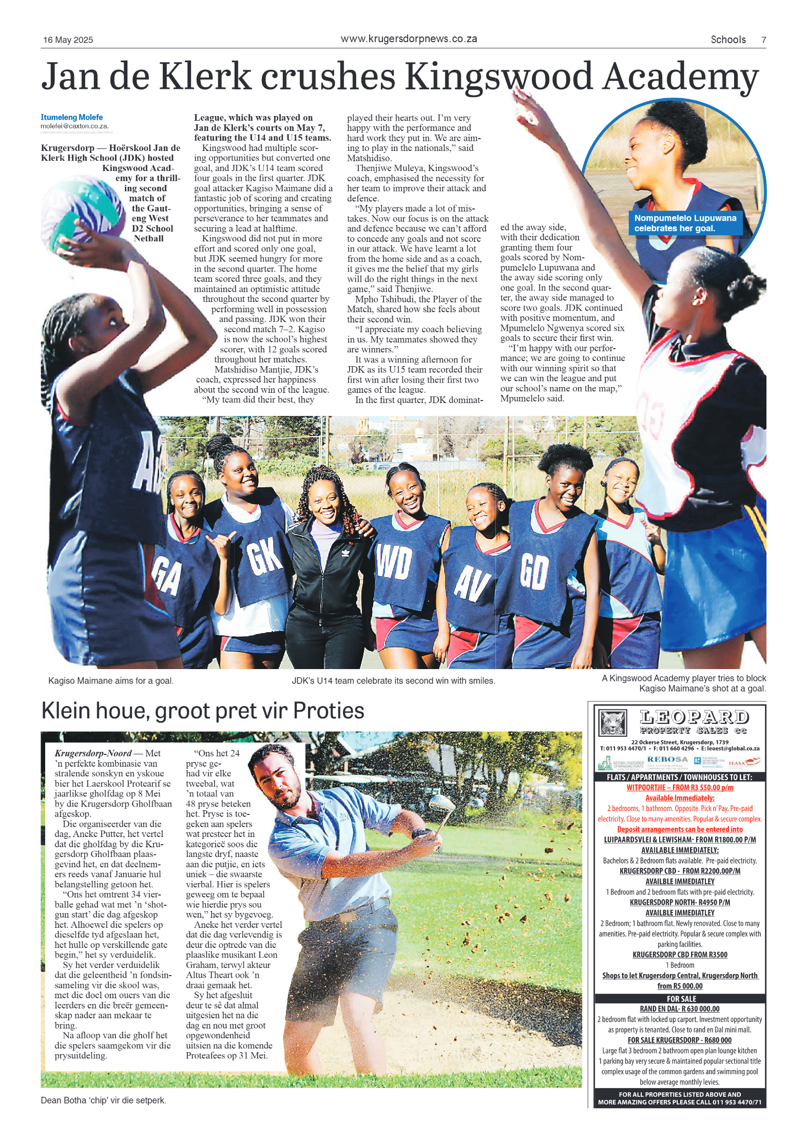 Krugersdorp News 16 May 2025 page 9