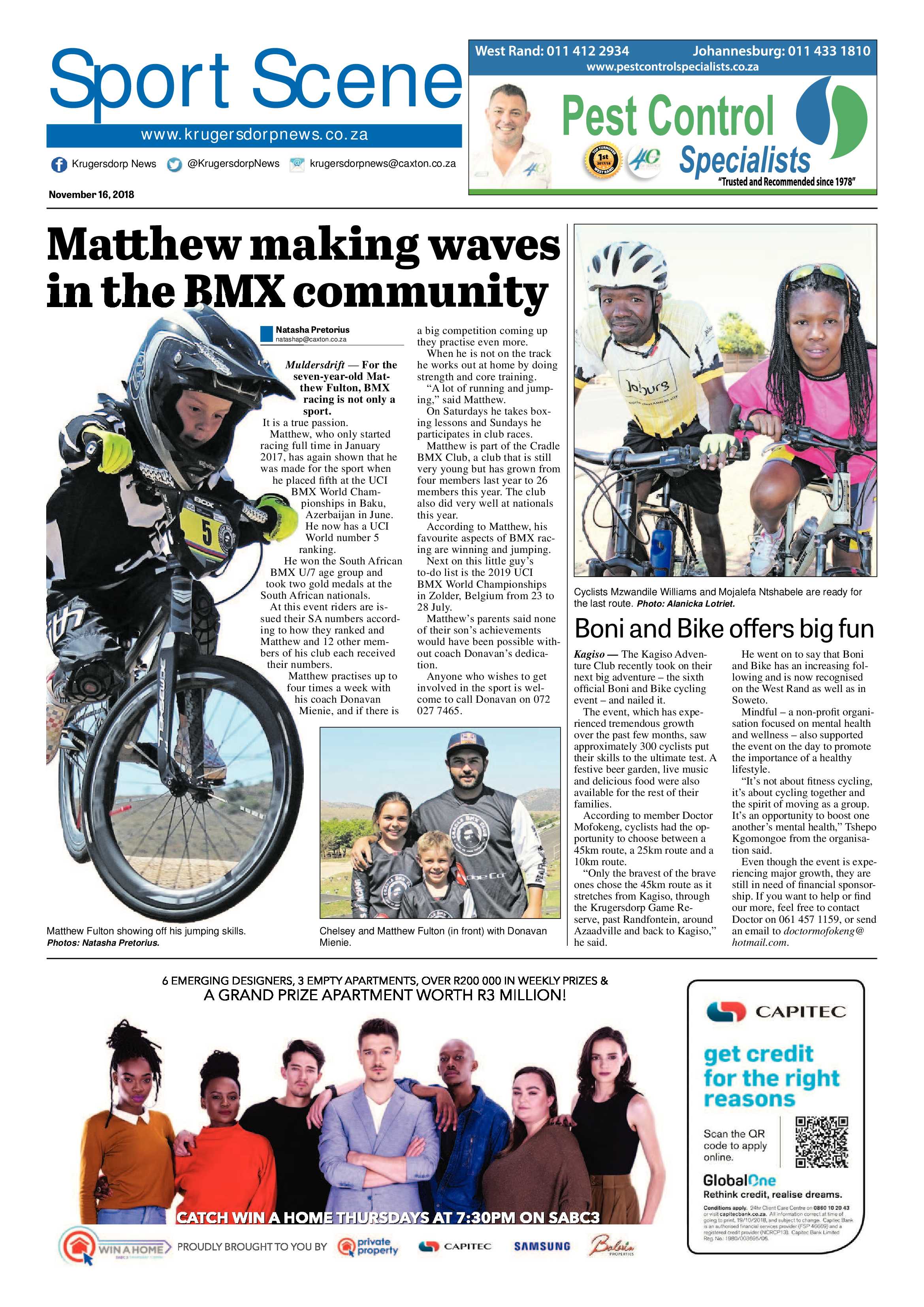 Krugersdorp News 16 November 2018 page 20