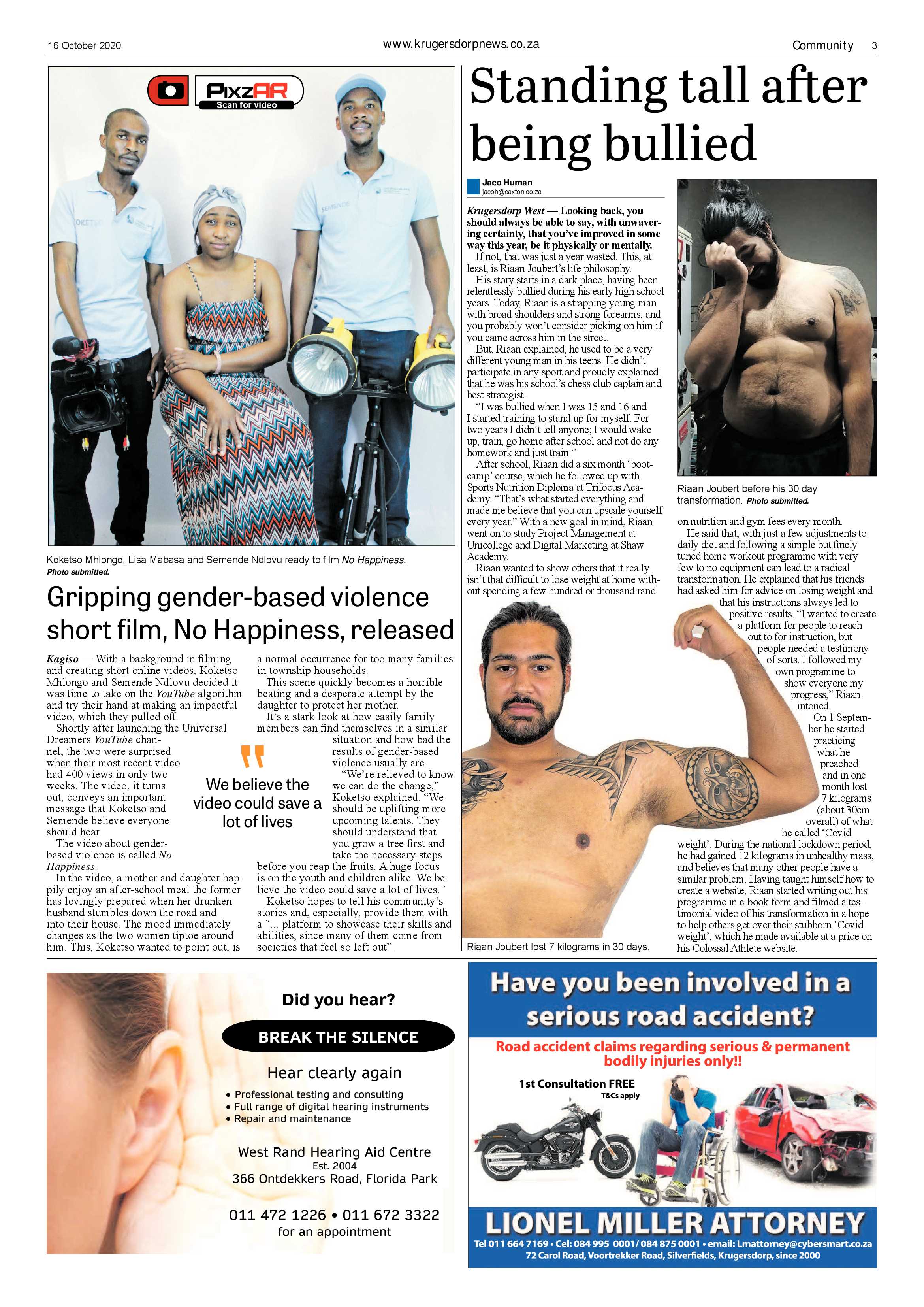 Krugersdorp News 16 October 2020 page 3